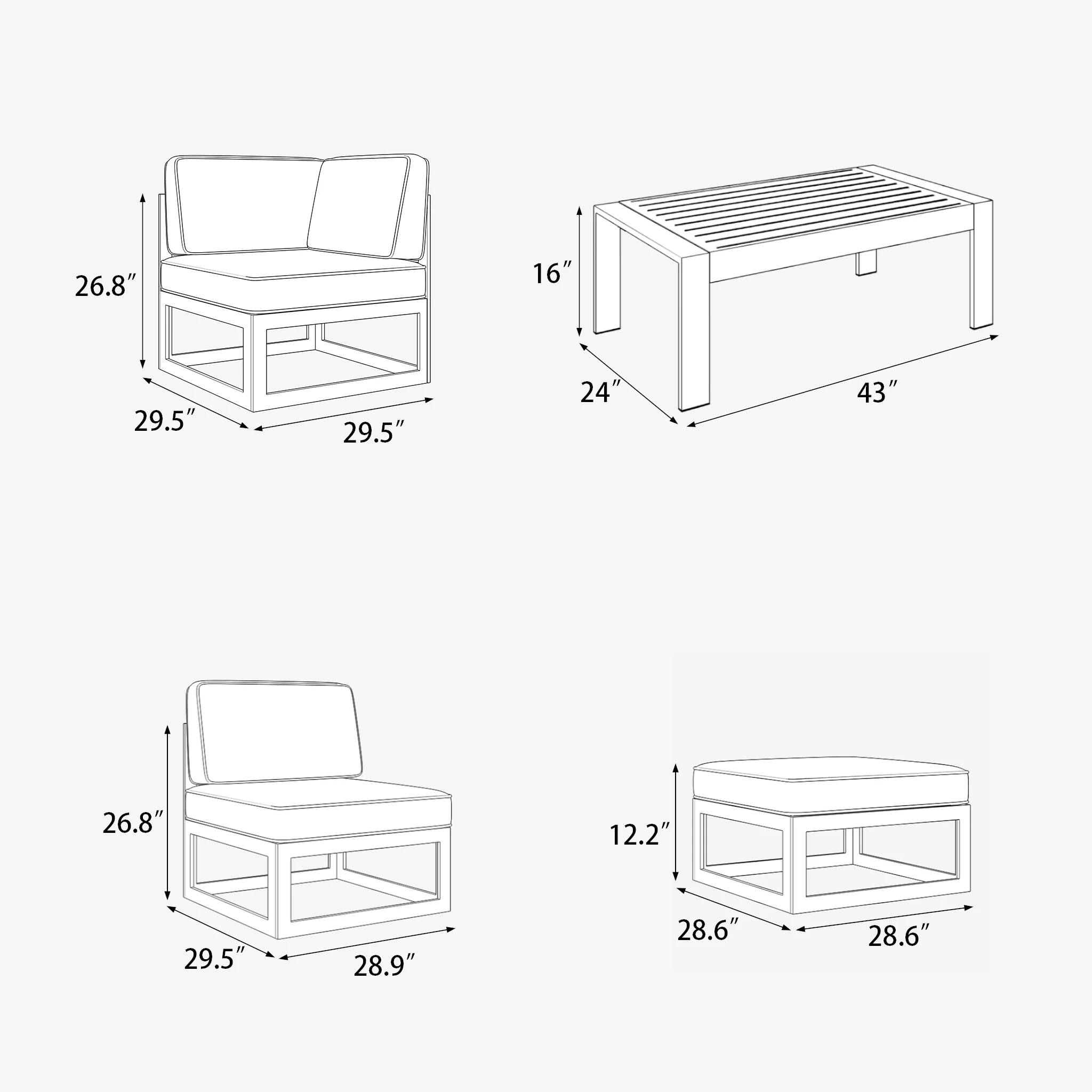LayinSun WL8001-CJ2-N11 Patio-Conversation-Sets - View #8