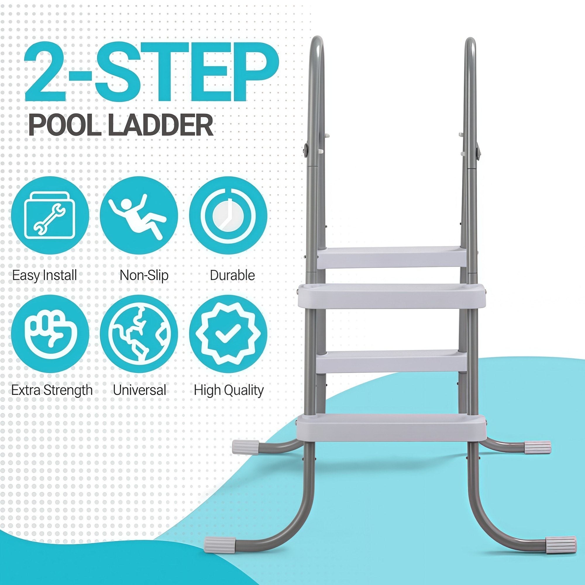 Numhew NHSEAN5214 Above-Ground-Pool-Lad-Steps - View #4