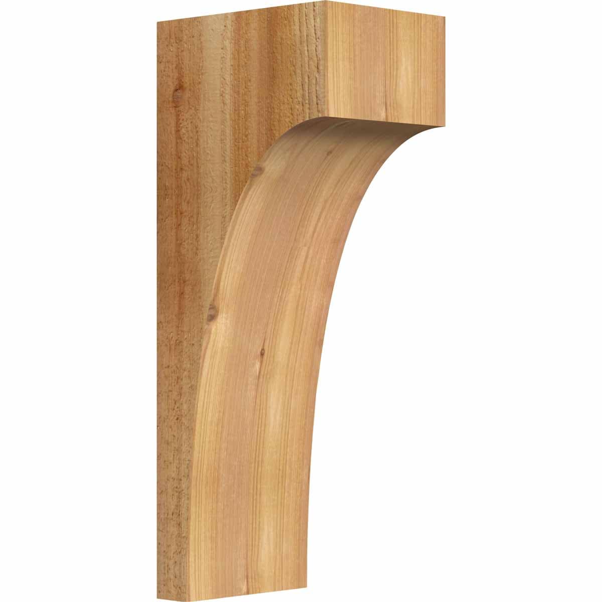 Ekena Millwork COR06X08X20HUN00RWR 6-in x 8-in x 20-in Huntington Unfinished Western Red Cedar Wood Paintable/Stainable Corbel