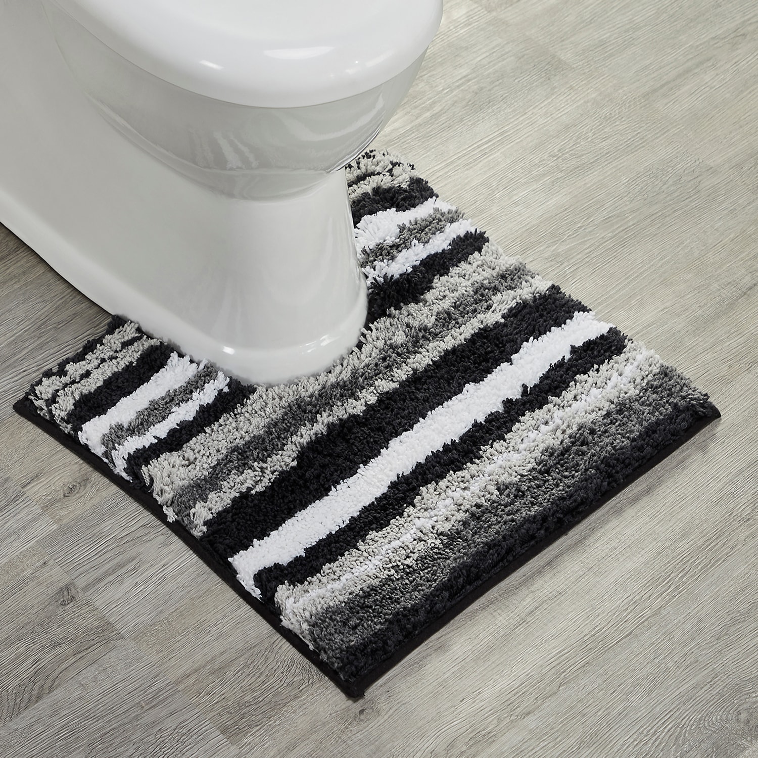 Better Trends BAGR2020GRP 20-Inches x 20-Inches Graphite Polyester Bath rug