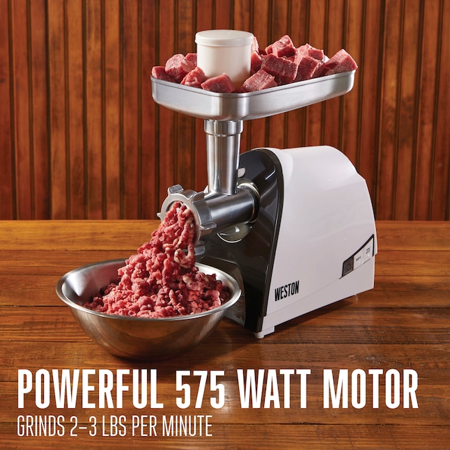 Weston Brands 2-Speed White Residential Meat Grinder in the Meat