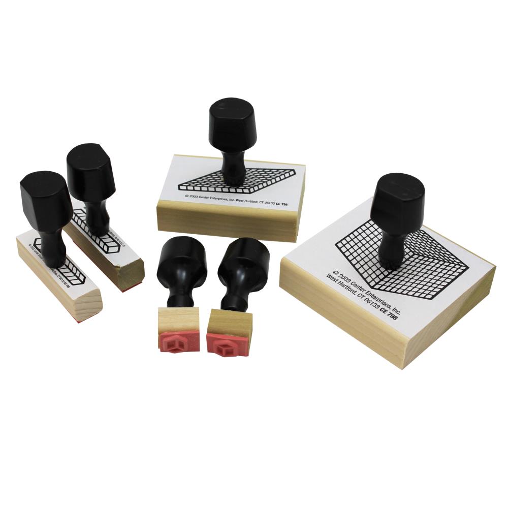 Center Enterprises CE-798 Base 10 Block Stamps, Set of 6
