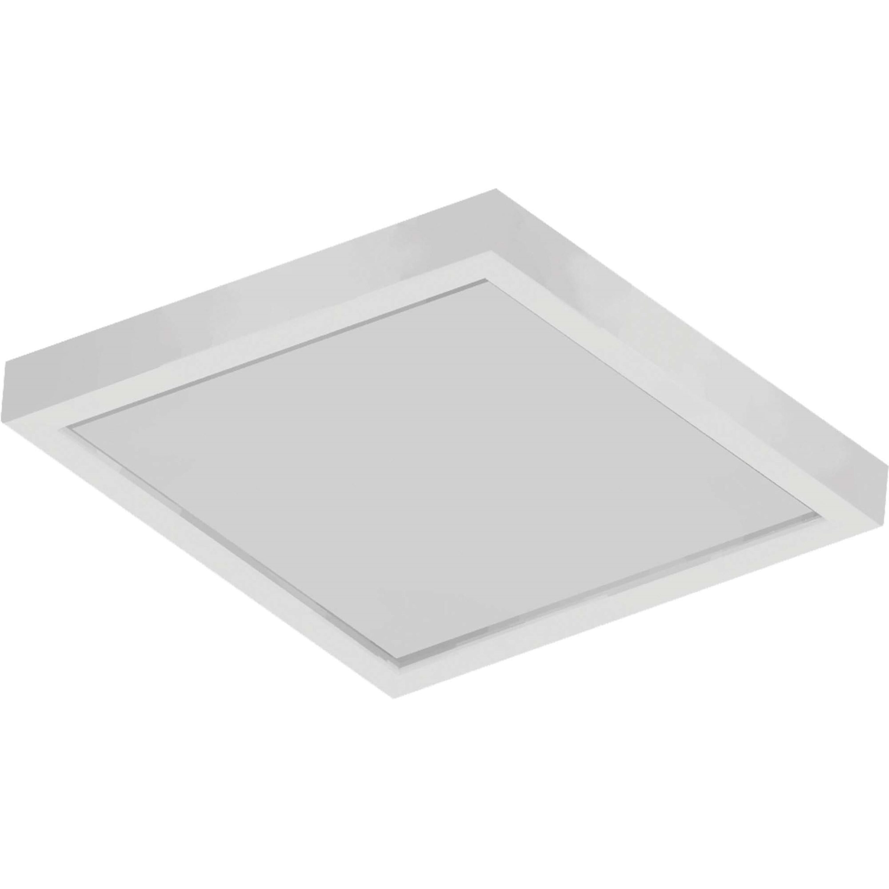 White 12" Square LED Flush Mount Ceiling Light