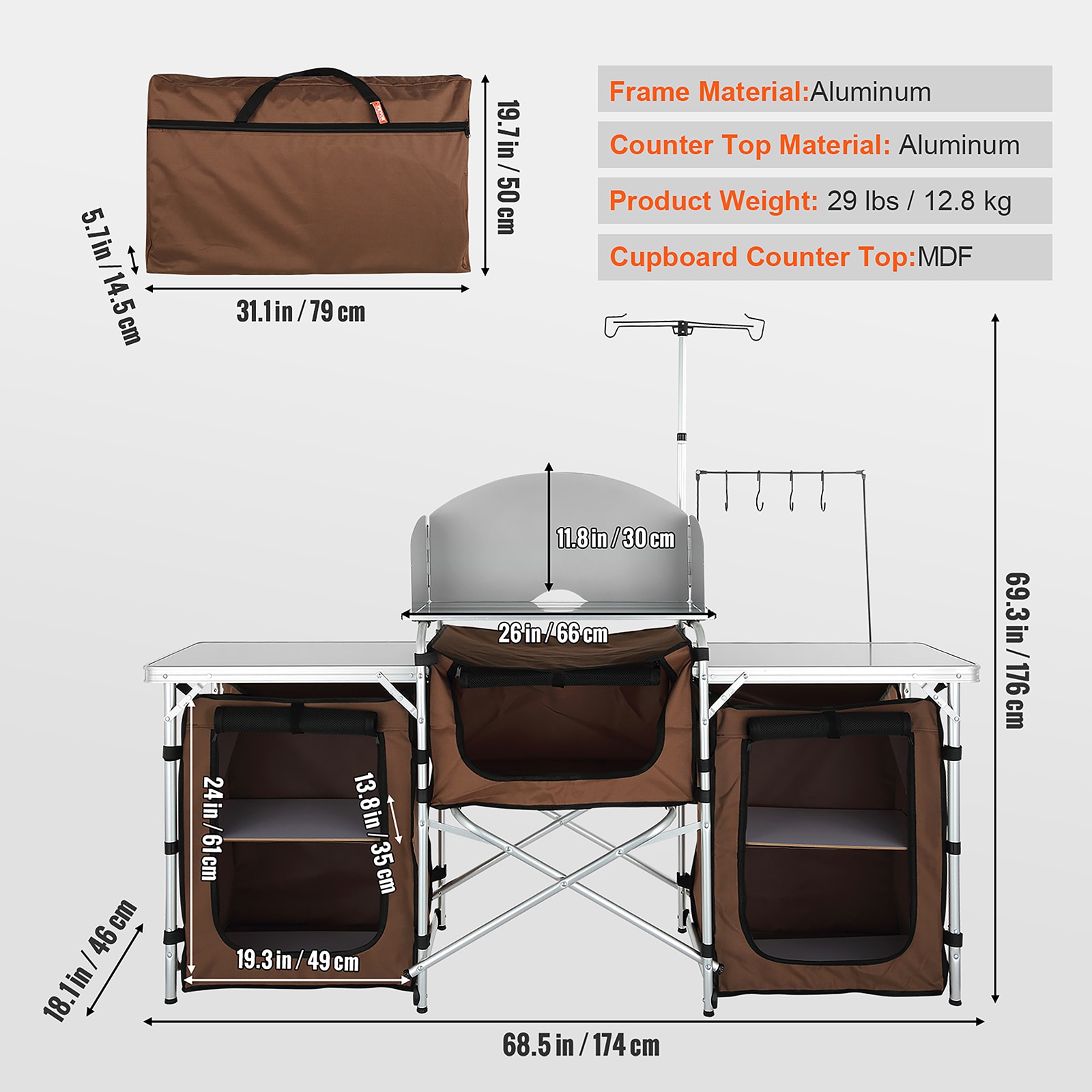 VEVOR DFBKYDCFHSBZD00R7V0 Picnic-Tables - View #7