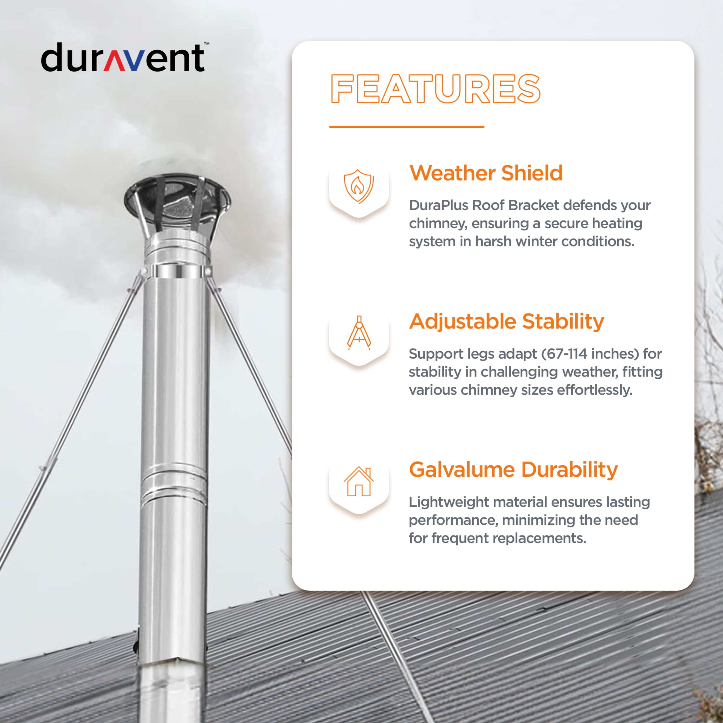DuraVent 254823 Chimney-Pipe-Accessory-Kits - View #2