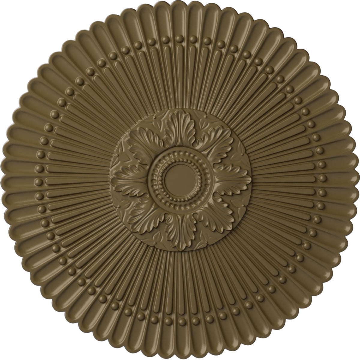 Ekena Millwork CM30NEMMF Nexus 30-in W x 30-in L Painted Mississippi Mud Polyurethane Whole Ceiling Medallion