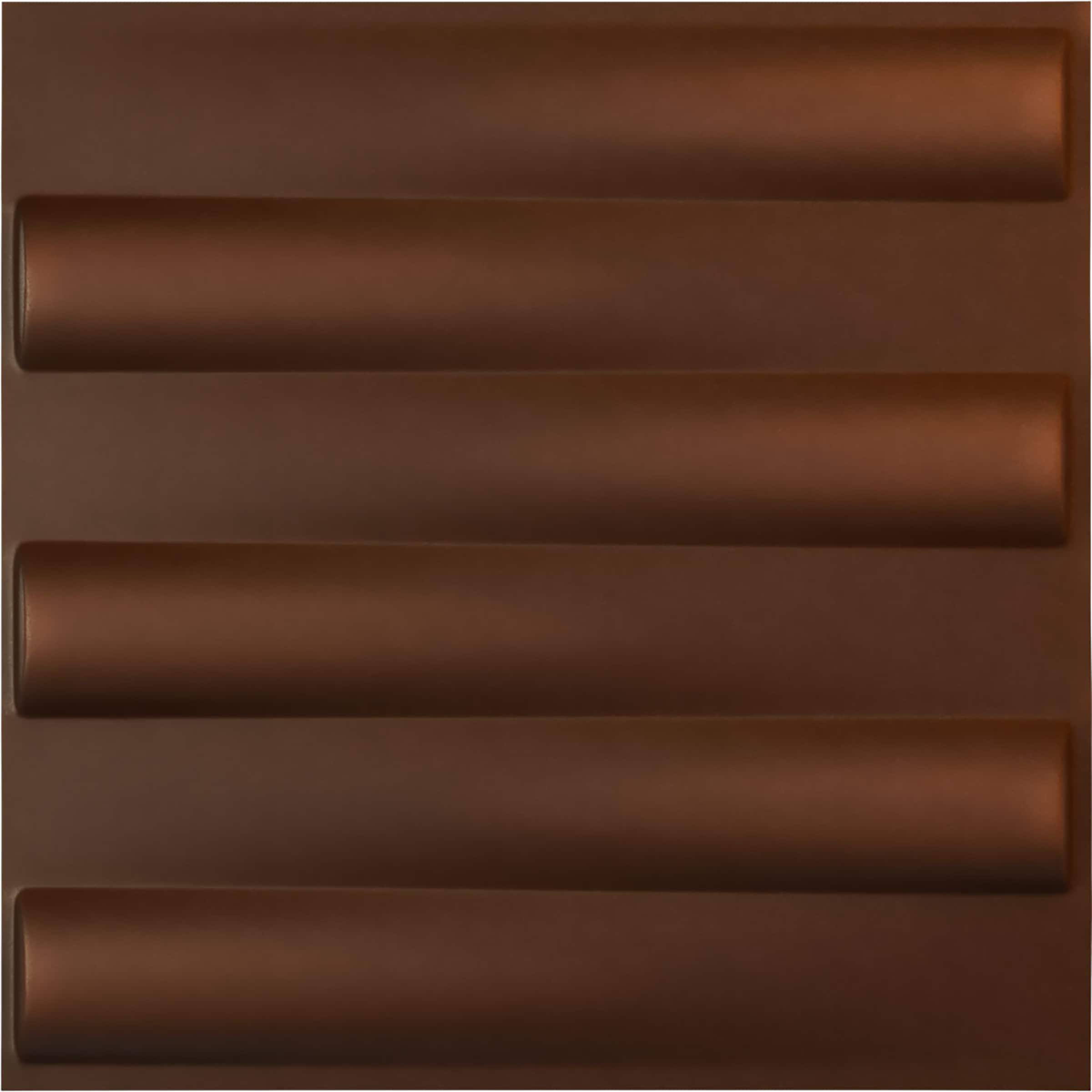 Ekena Millwork WP20X20NADRU-CASE-12 19-5/8-in x 19-5/8-in Embossed Paintable/Stainable Red PVC Wall Panel ( 12 -Pack, Covers 32.04-sq ft )