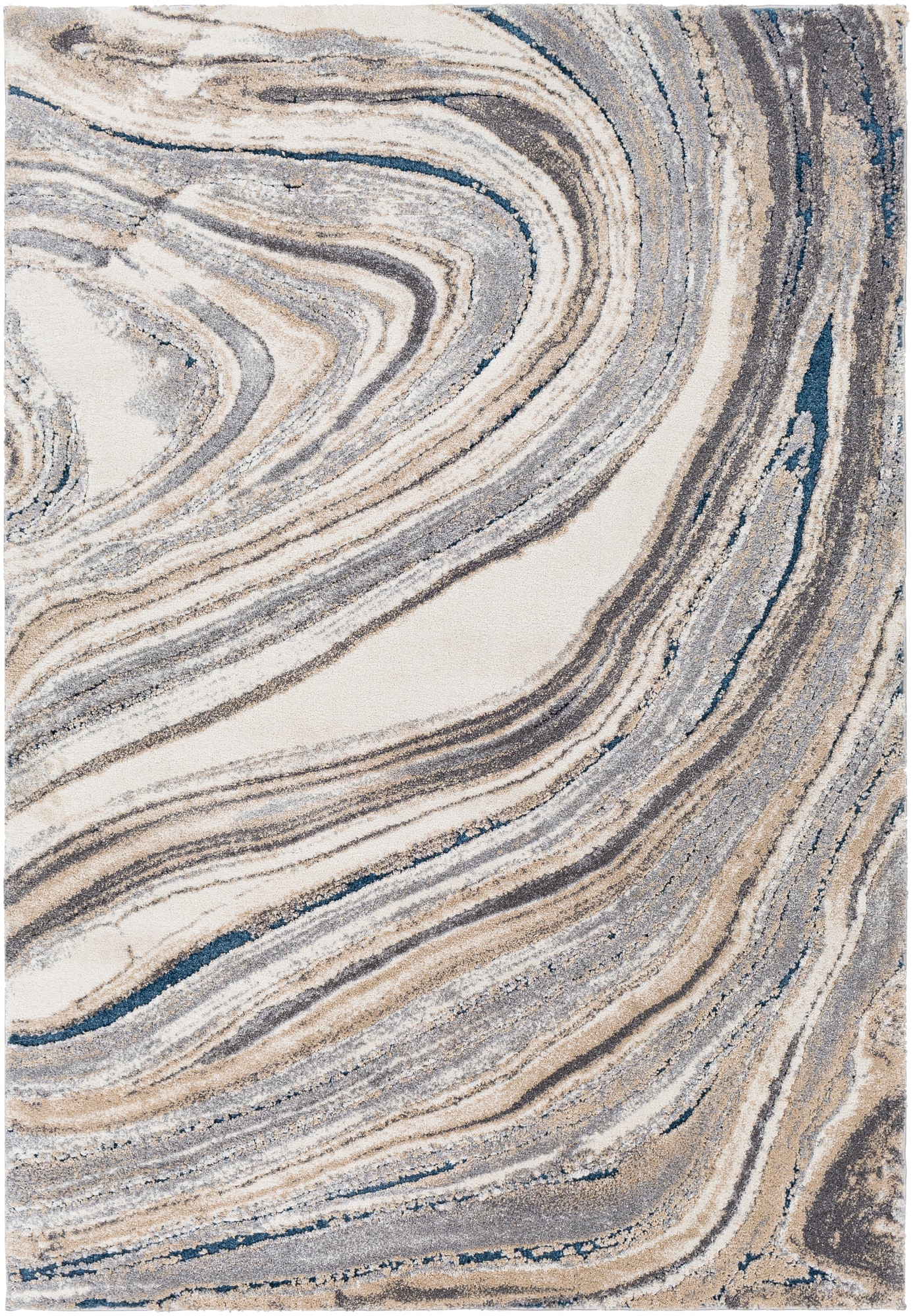 Surya TUS2315-710103 8 x 10 (ft) Polypropylene Gray Rectangular Indoor Abstract Area rug
