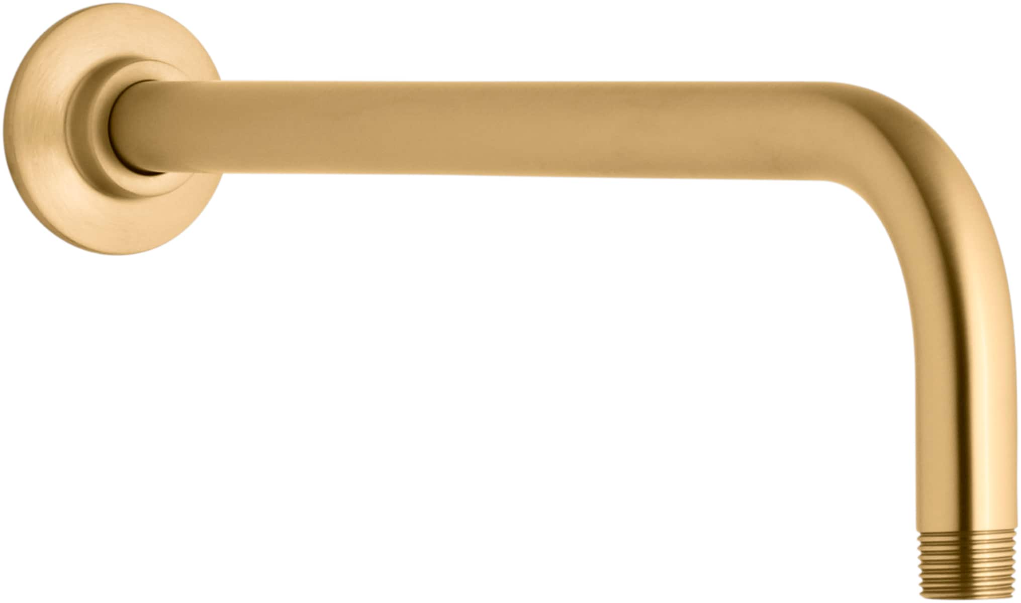 KOHLER K-10124-2MB Vibrant Brushed Moderne Brass 14.625-in Universal Shower Shower arm 0.5-in -ID