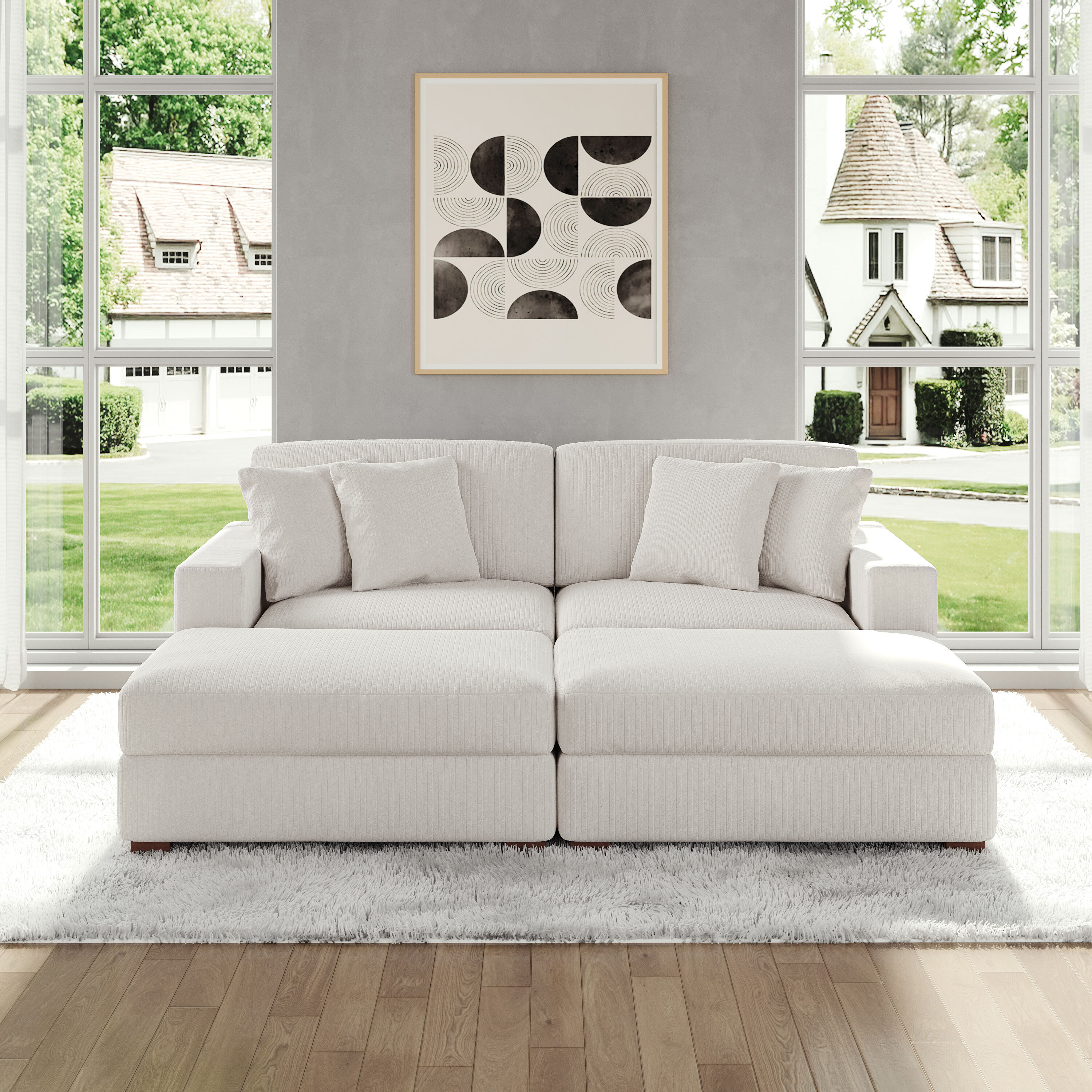 Dreamsidea CS7-BEI-L-R-OTX2 Sofas-Loveseats - View #2