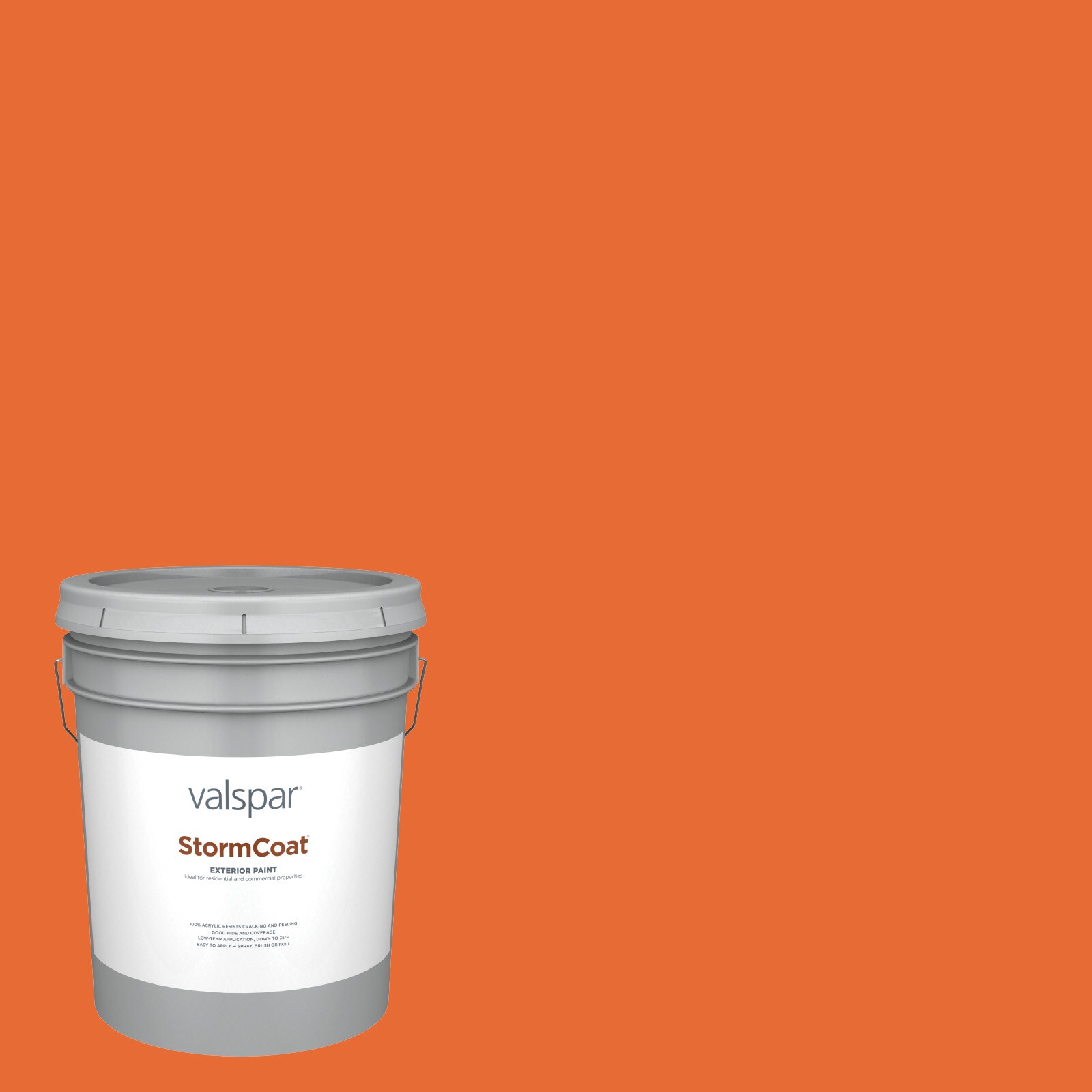 Valspar 2010-2-146773 Storm Coat Flat Island Orange 2010-2 Latex Exterior ( 5-gallon )