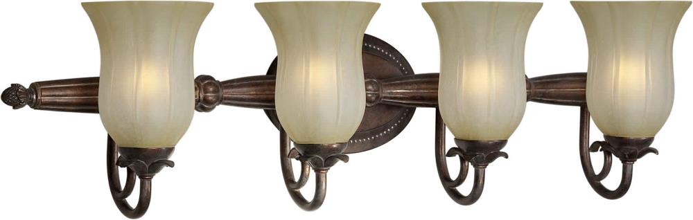  LW53320427 Shandy 35-in 4-Light Black Cherry Transitional Vanity Light
