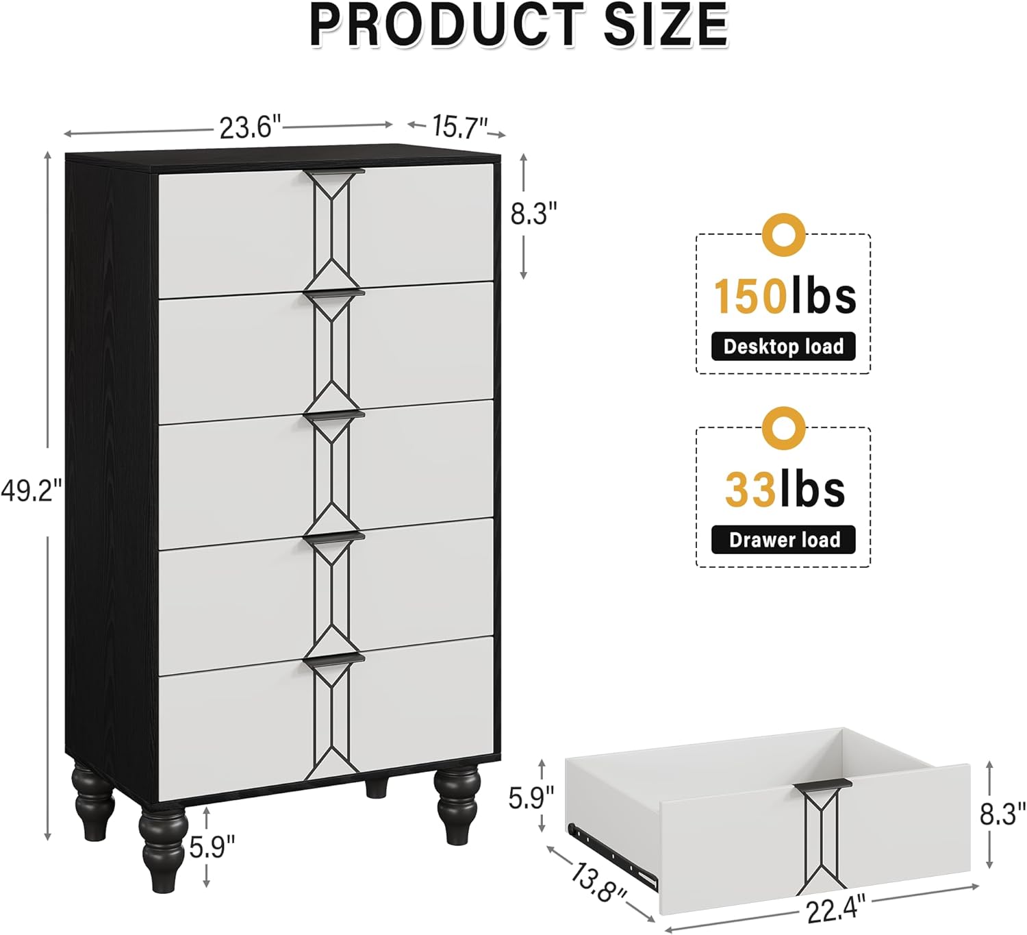 Qeetex LHF-DG-PCMK98U30 dressers - View #2