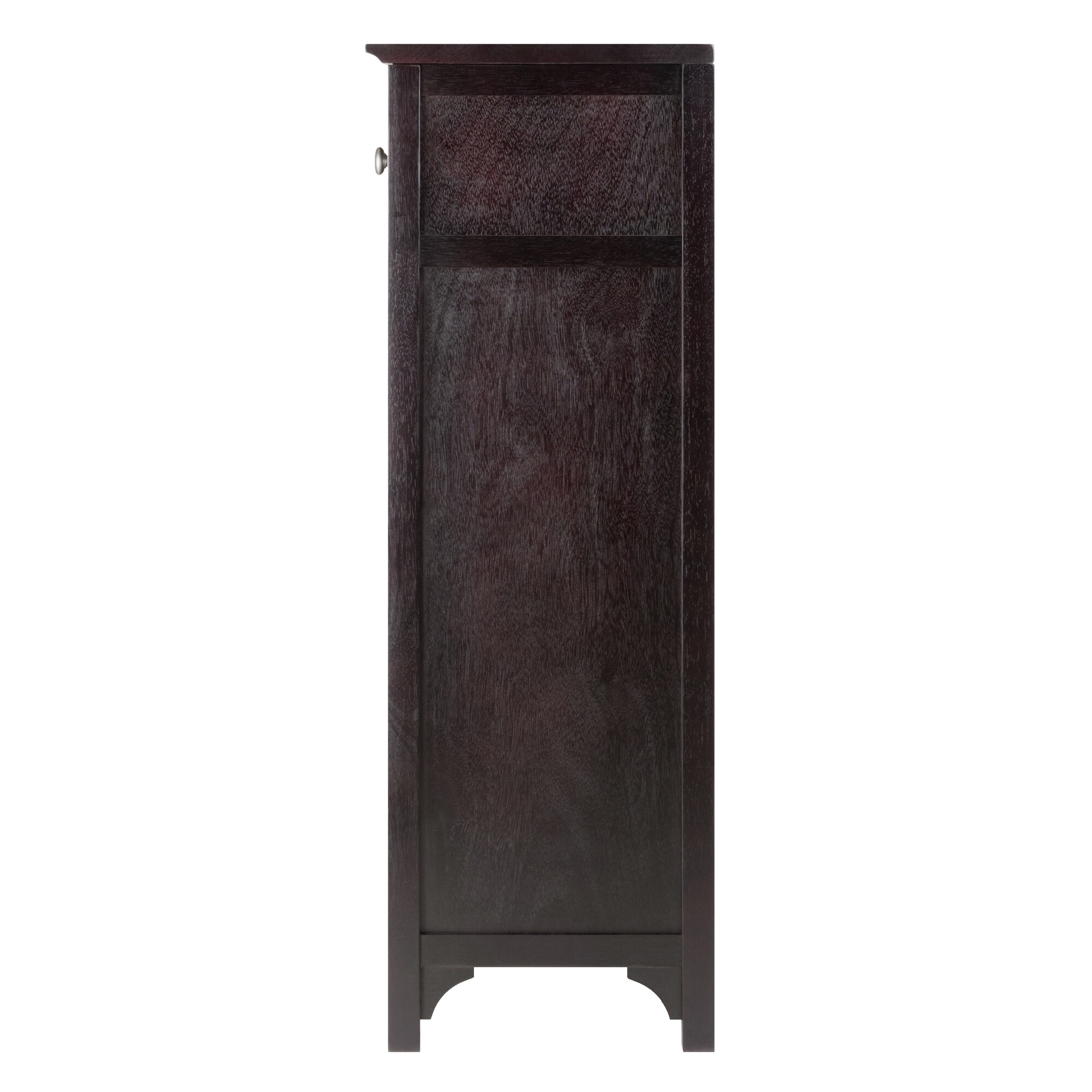 Espresso 24-Bottle Wine Cabinet with Drawer