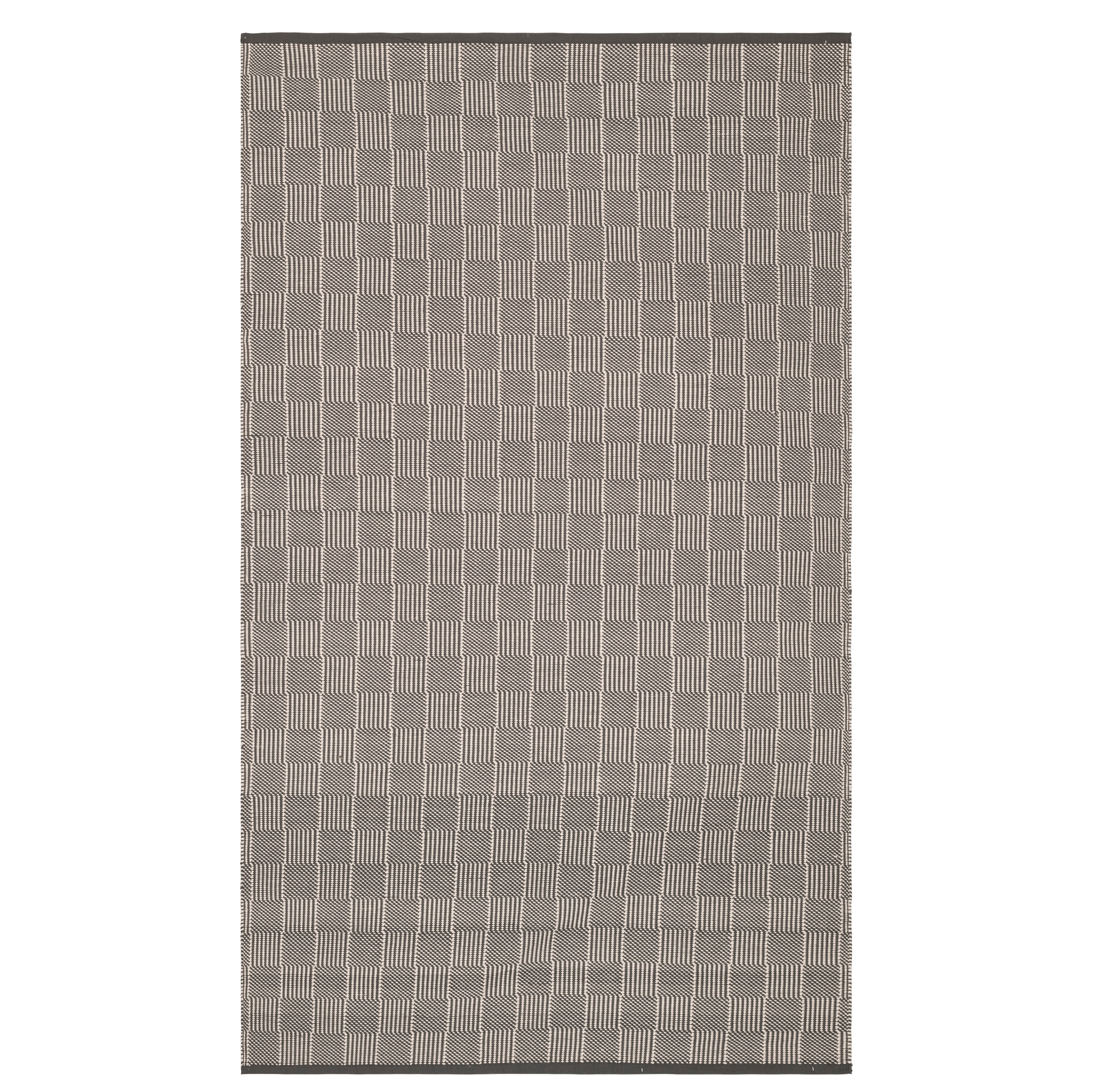 Home Conservatory CON37-258 Polypropylene Grey Rectangular Indoor/Outdoor Geometric Coastal Area rug