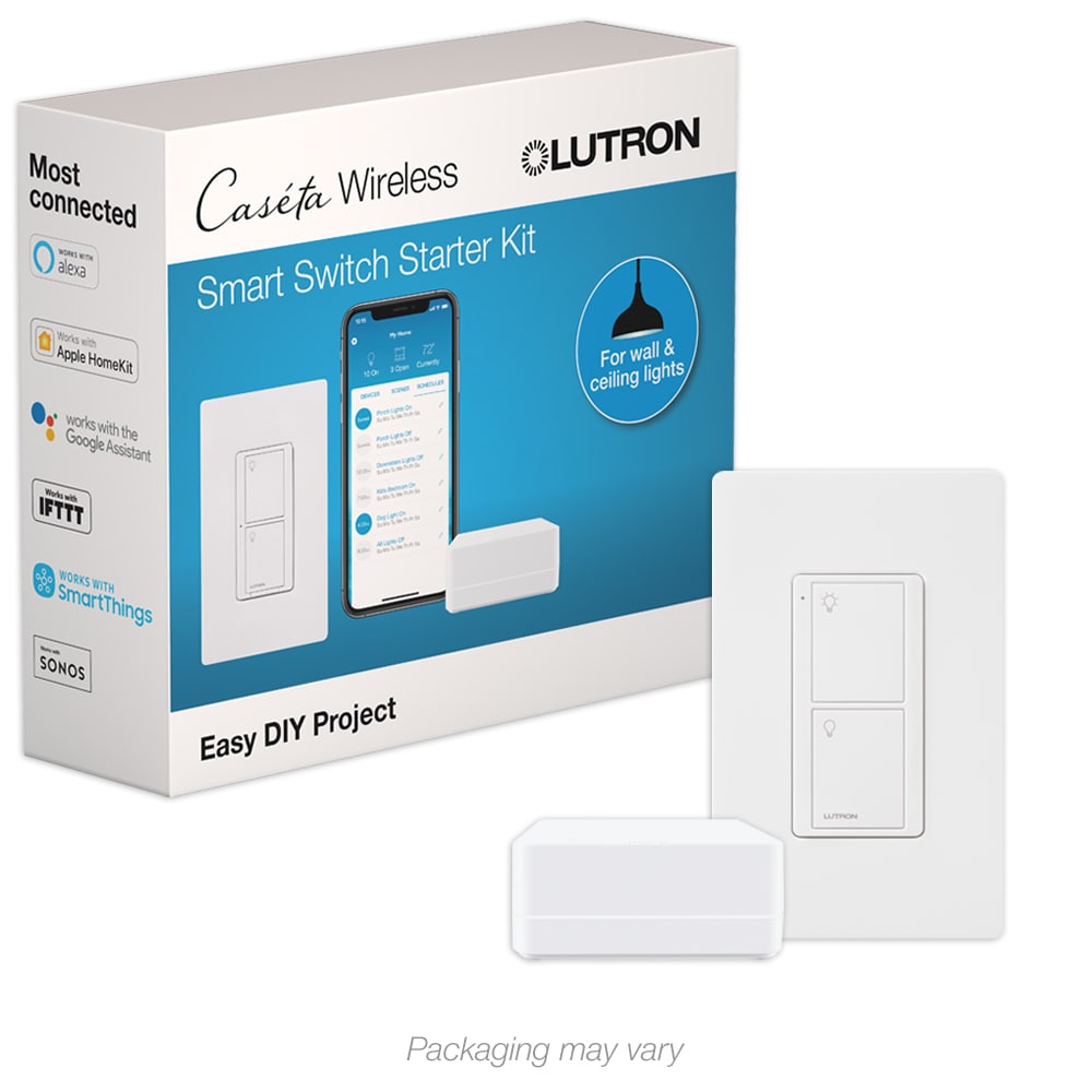 Lutron Caseta Wireless Switch, White