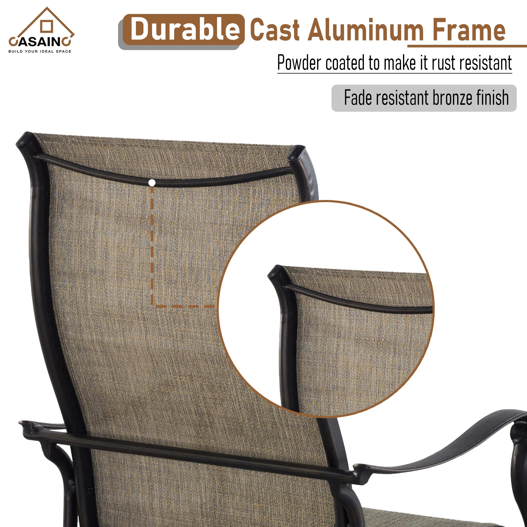 CASAINC CA-IVY209-ST Patio-Dining-Sets - View #7
