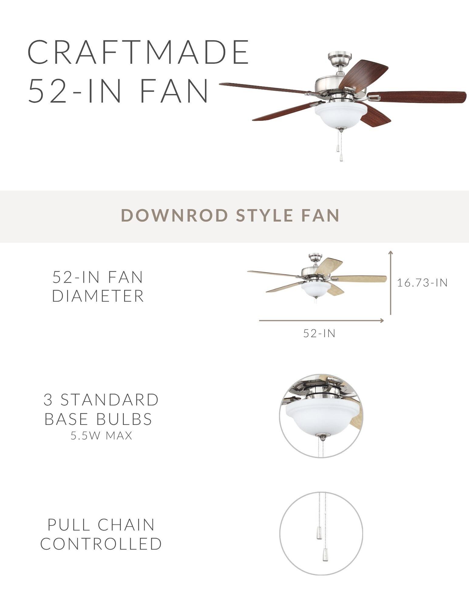 Craftmade TCE52BNK5C1-C Ceiling-Fans - View #3