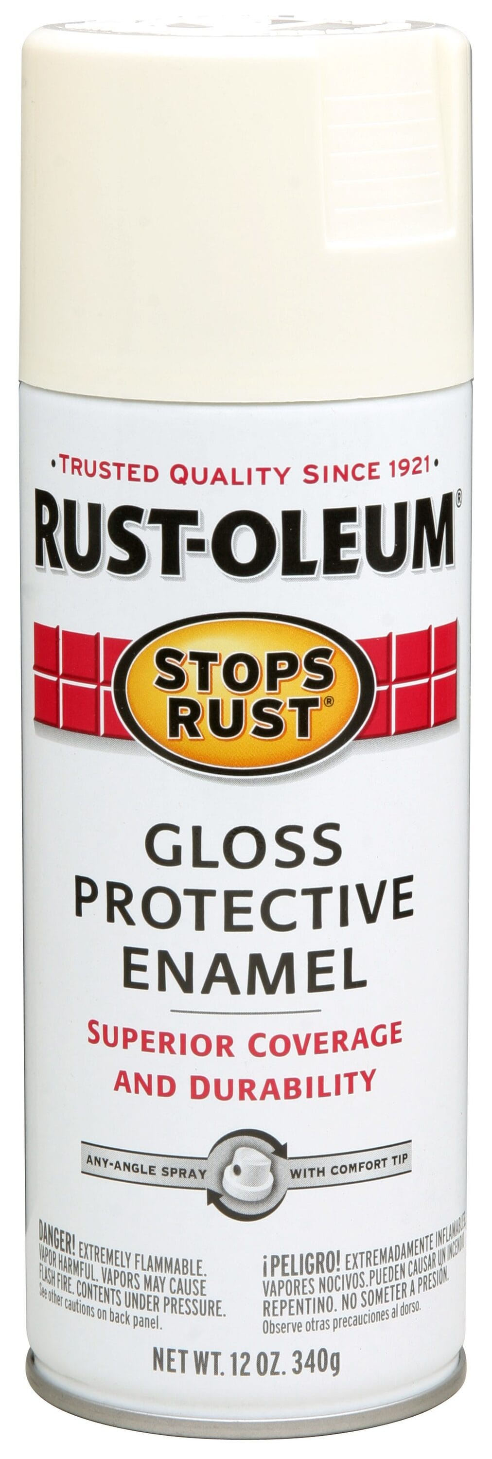 Rust-Oleum Stops Rust 1 Qt. Protective Enamel Semi-Gloss White Interior/Exterior Paint (2-Pack)