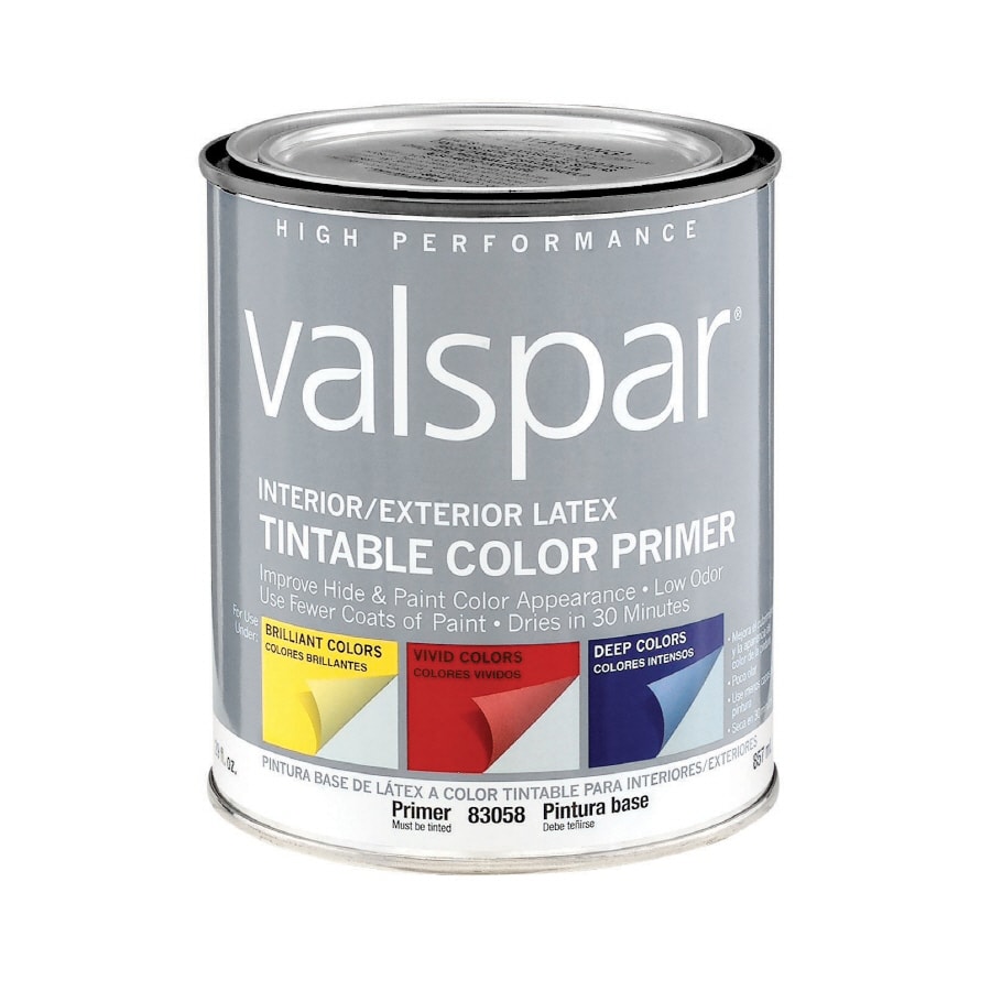 Valspar Quart Interior/Exterior Latex Primer in the Primer department ...