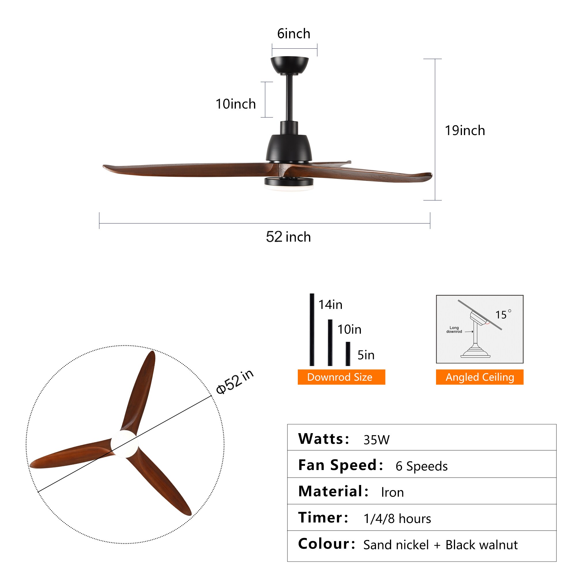 SINOFURN SYF110024BK Ceiling-Fans - View #9