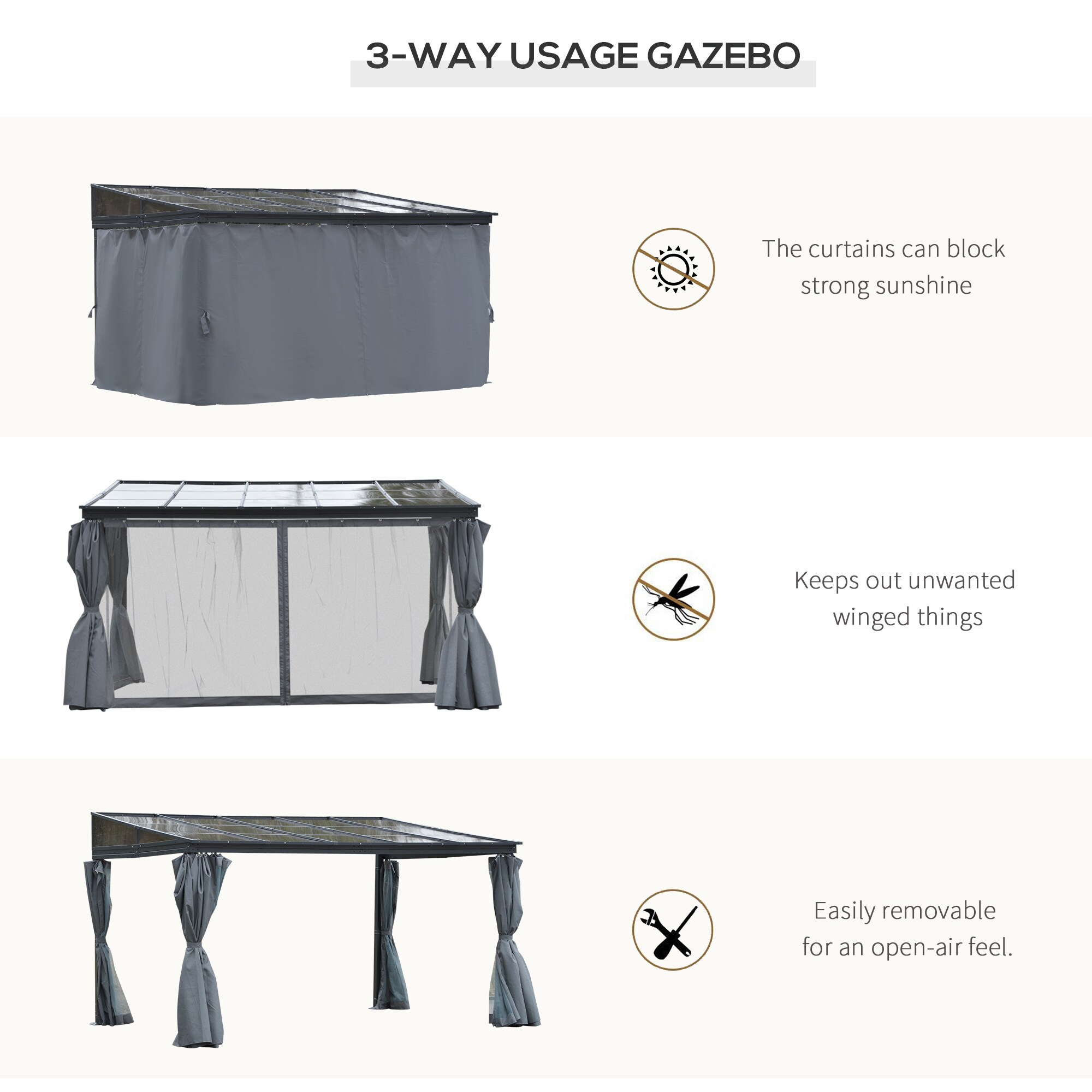 Outsunny 84C-191V01 Wood-Resin-Gazebos - View #5
