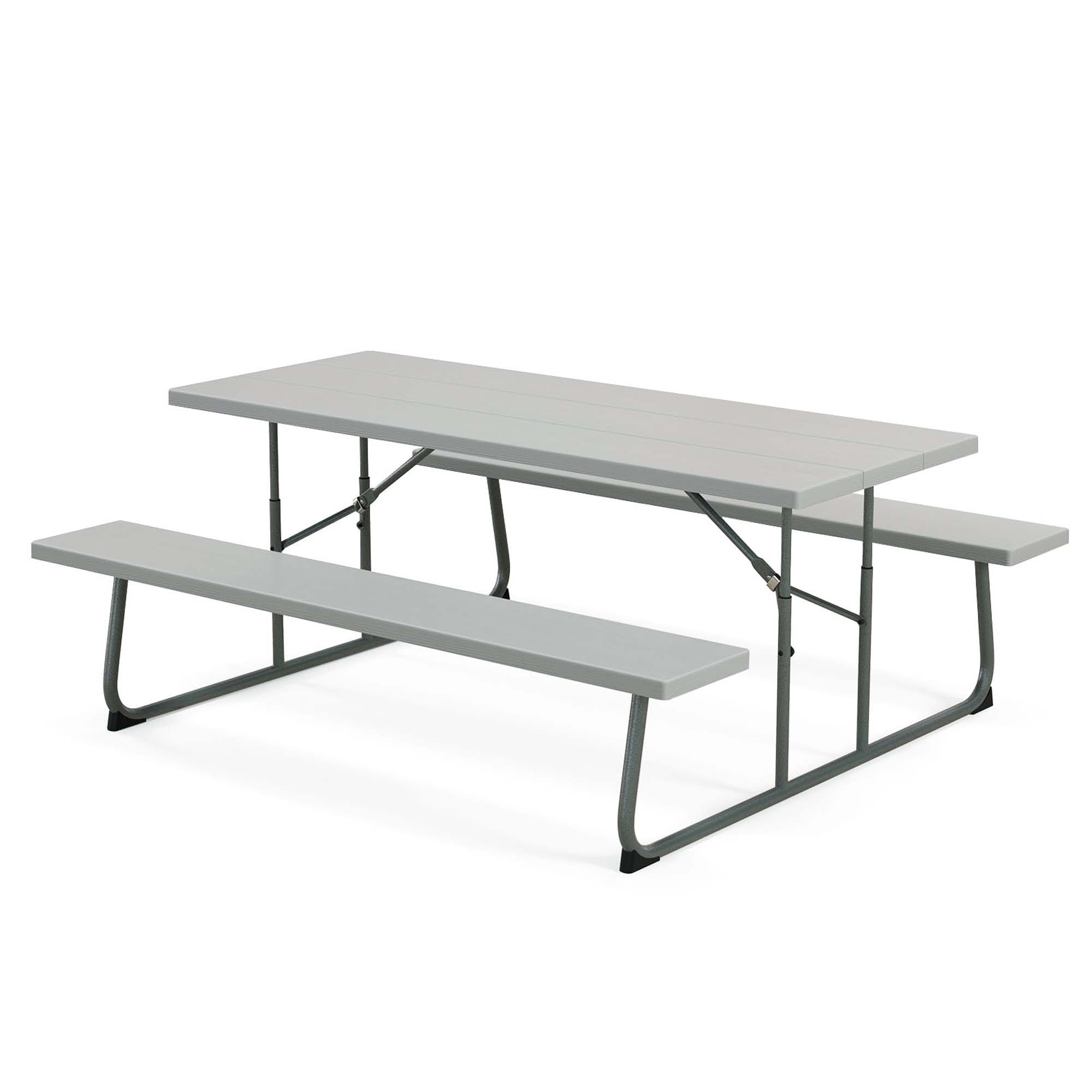 Costway HCST01512 Rectangle Dining 29-in W x 72-in L with Umbrella Hole