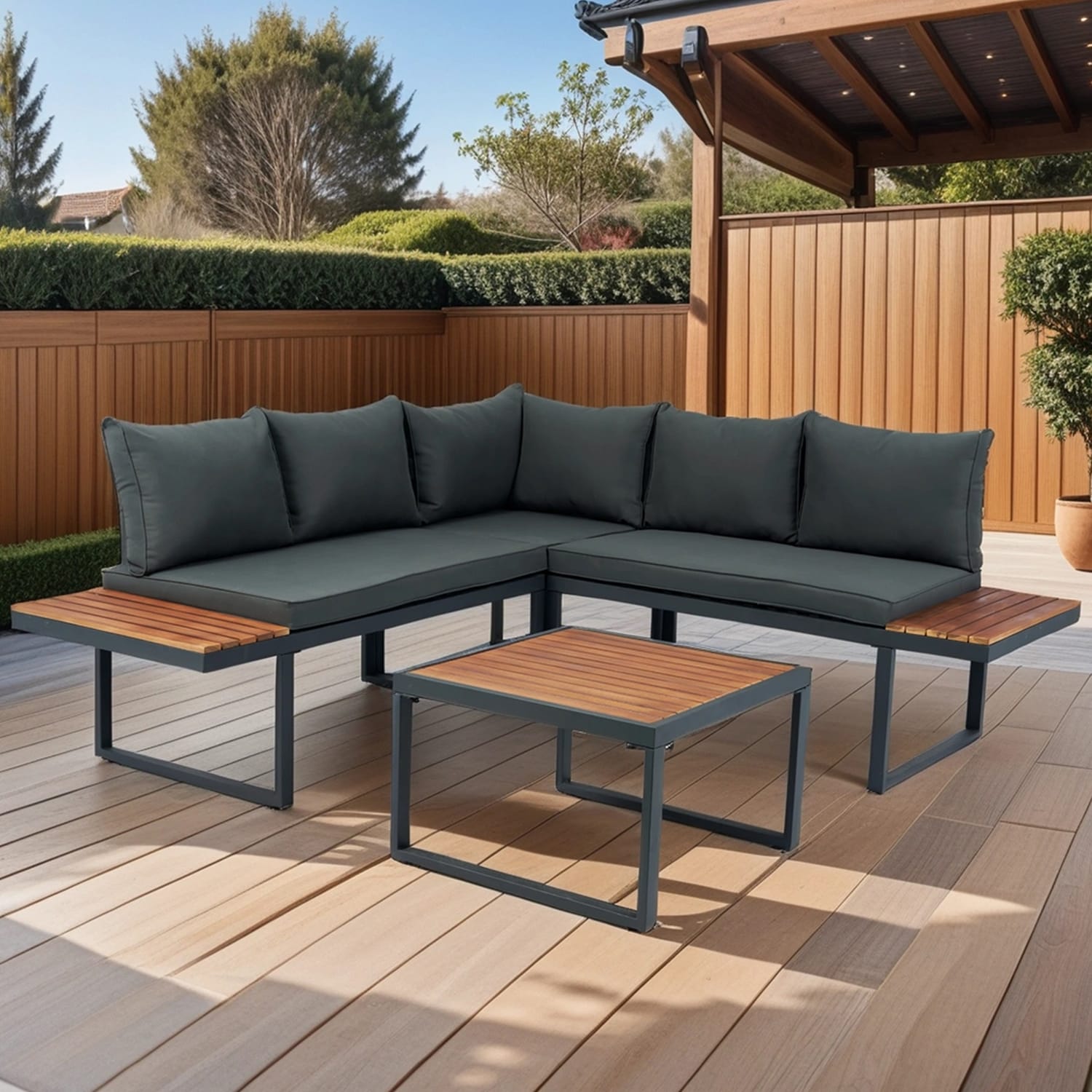 SINOFURN SYA710014BK Patio-Sofas-Daybeds - View #3