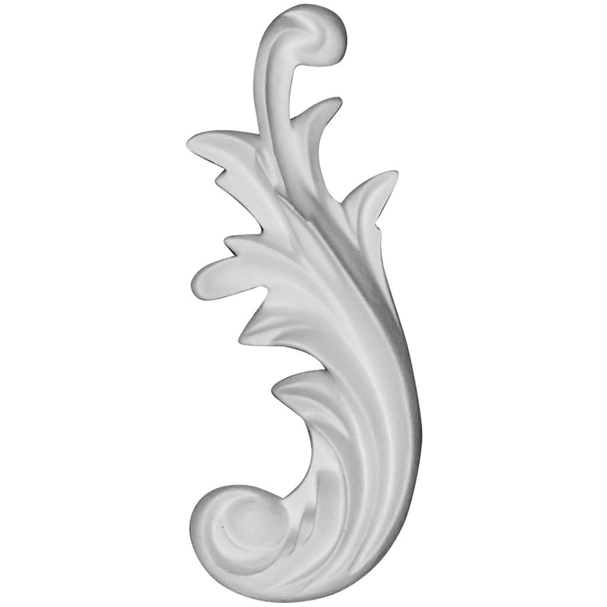 Ekena Millwork ONL02X05X01ED-R Leaf, Right 2-in W x 5-in H Primed Applique