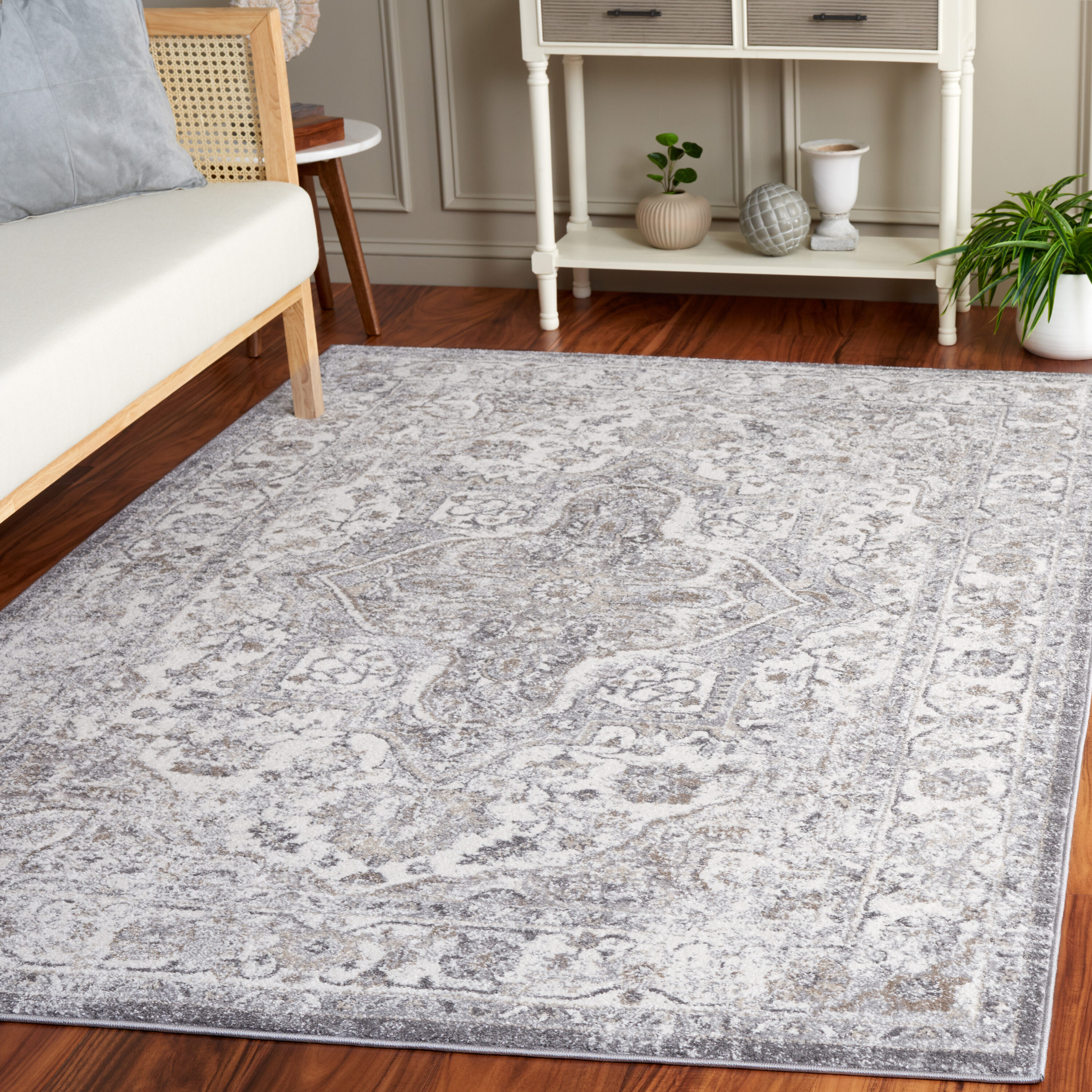 Opal 468F Grey/Ivory 5 x 8 Rectangular Area rug