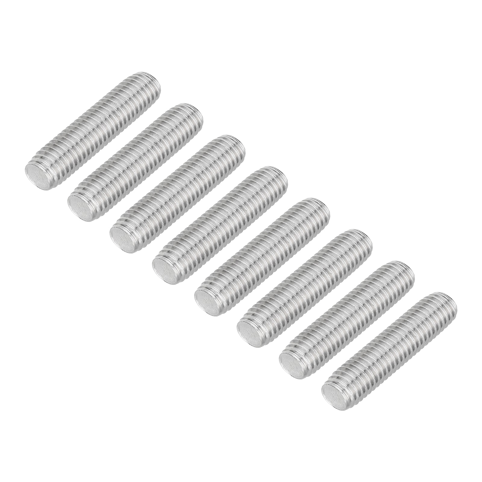 Unique Bargains 8pcs Fully Threaded Rod M10 x 40mm 304 Stainless Steel Right Hand Thread Bar Studs M10-1.5 Thread Pitch for Furniture Machinery Assembly #S26031300UX2170