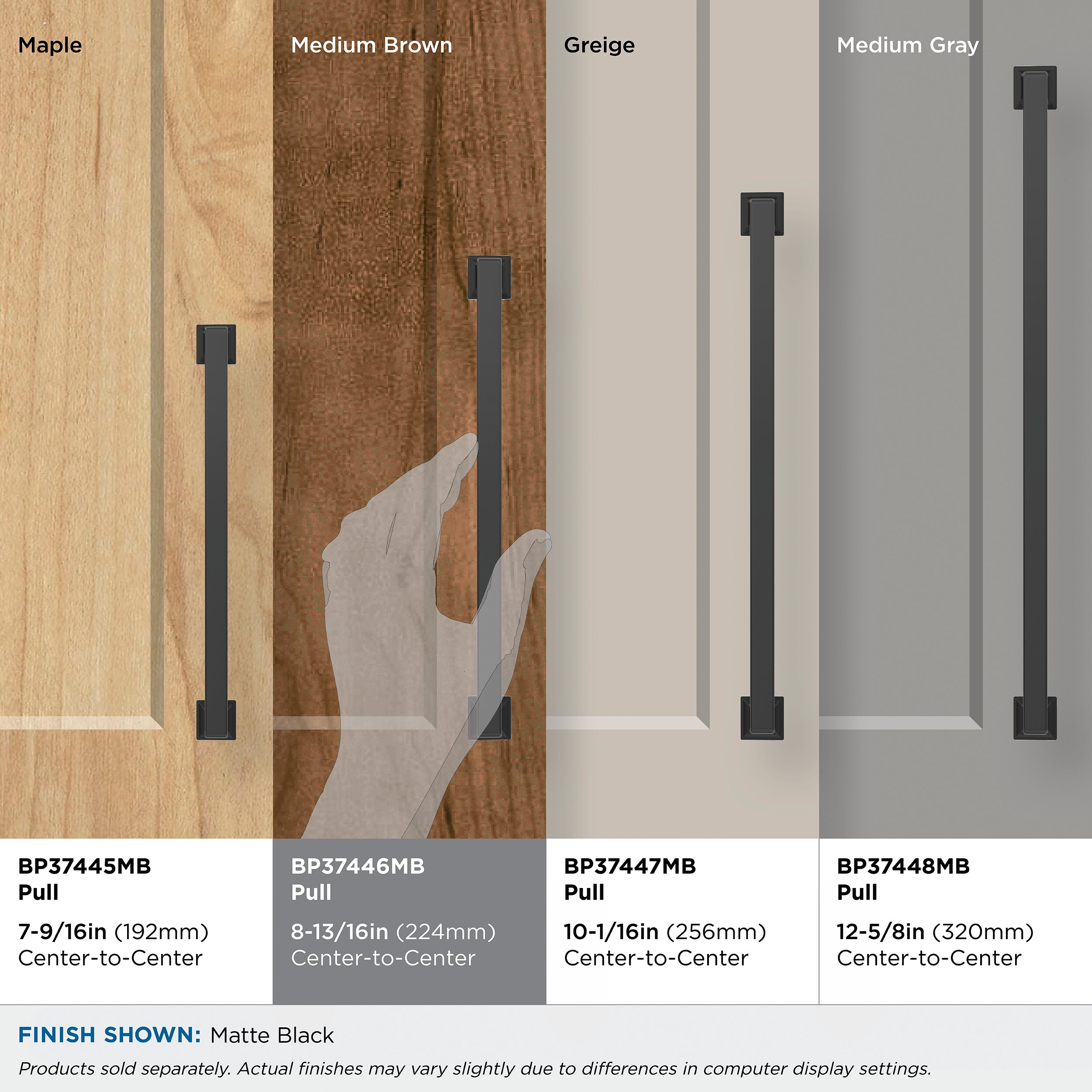 Amerock BP37446MB Cabinet-Pulls - View #8