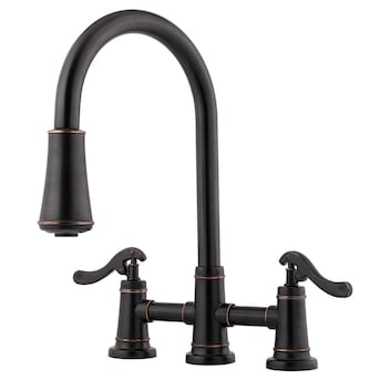 Pfister Ashfield Tuscan Bronze 1-Handle Deck-Mount Pull-Out Handle Kitchen Faucet (Deck Plate Included) Pfister Ashfield Tuscan Bronze 1-Handle Deck-Mount Pull-Out Handle Kitchen Faucet (Deck Plate Included)