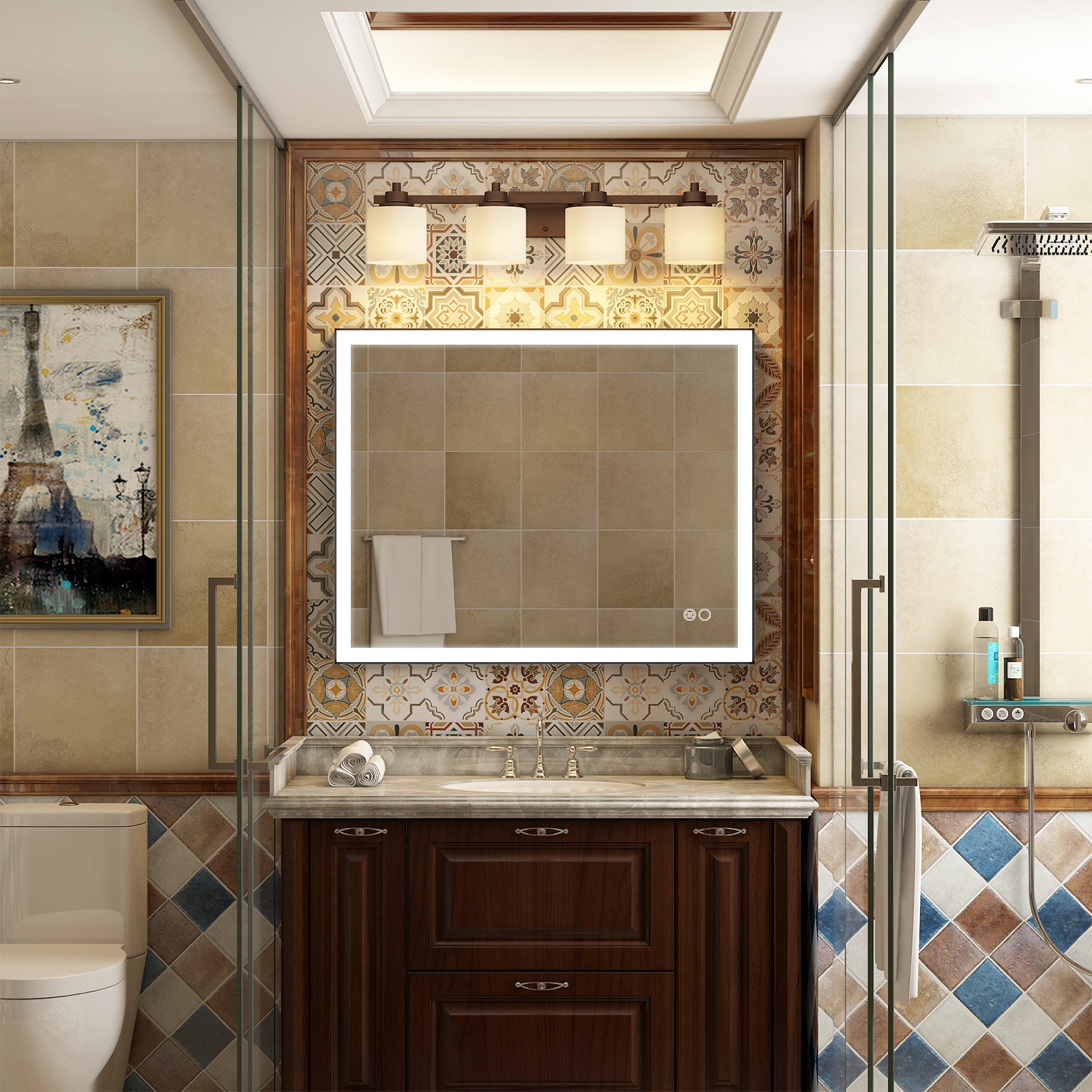 WELLFOR TRX-962AE Framed-Bath-Mirrors - View #3