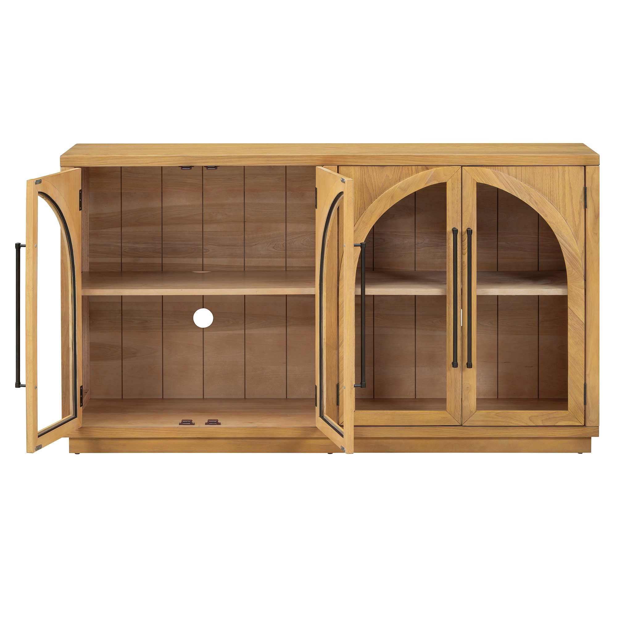 SINOFURN SYA330197WD Rustic MDF Brown Sideboard