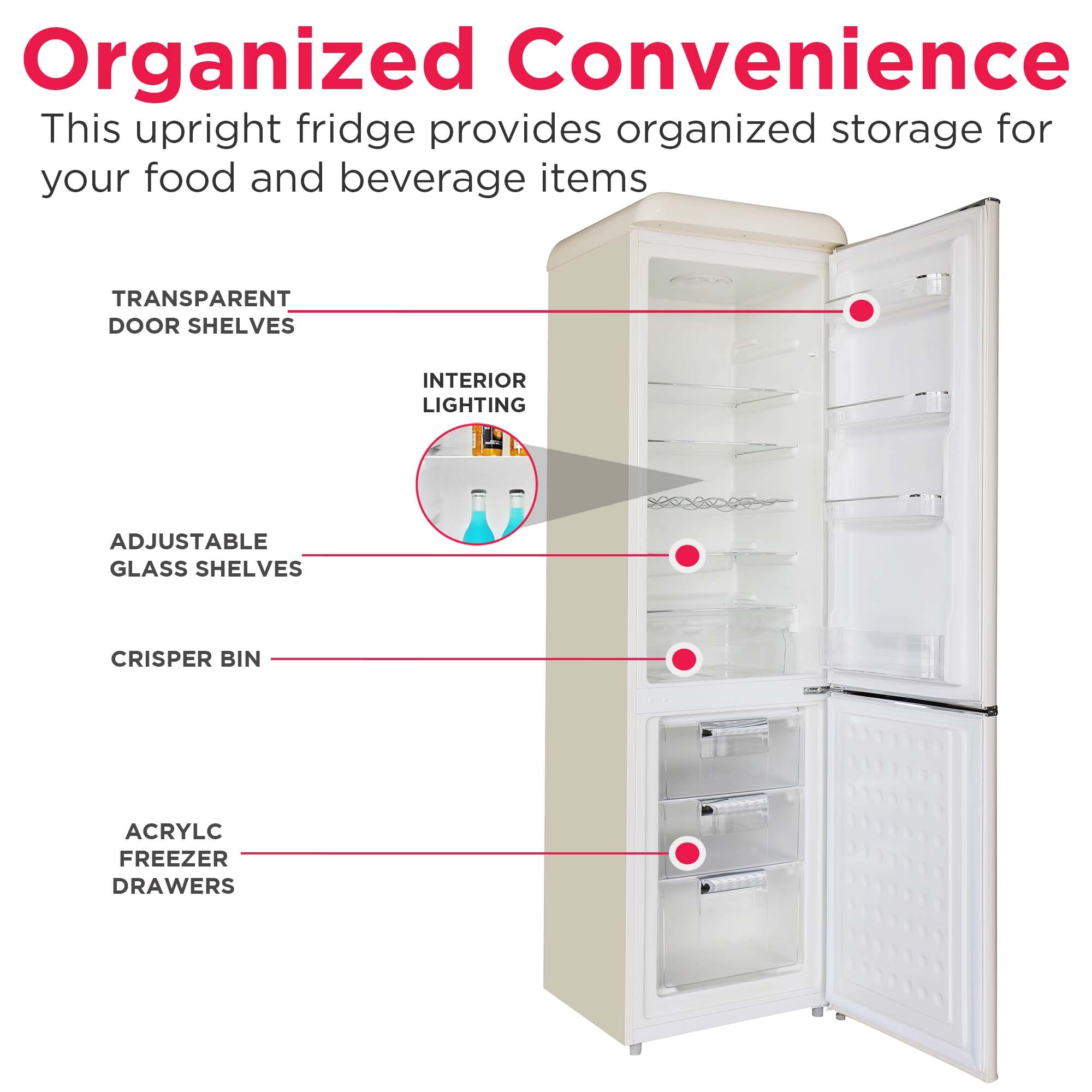 Frigidaire EFR941-CREAM Bottom-Freezer-Refrigerators - View #4