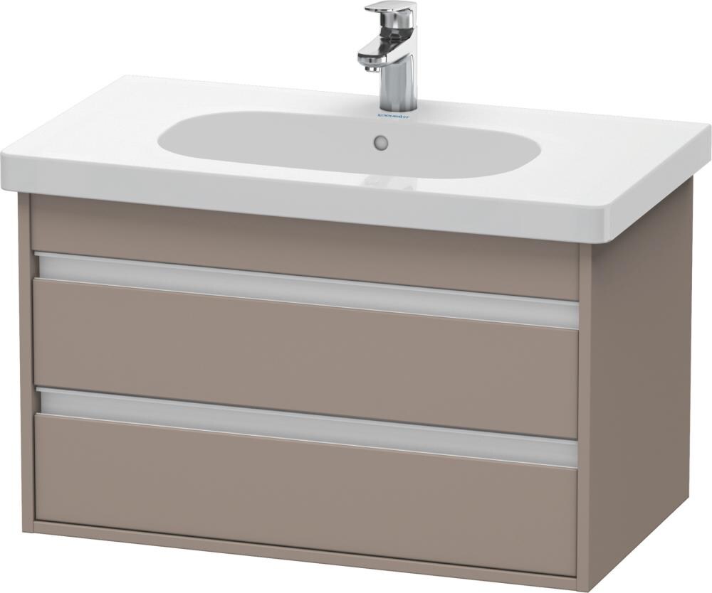 Ketho 31-in Basalt Matte Bathroom Vanity Base Cabinet without Top in Brown | - Duravit KT664704343