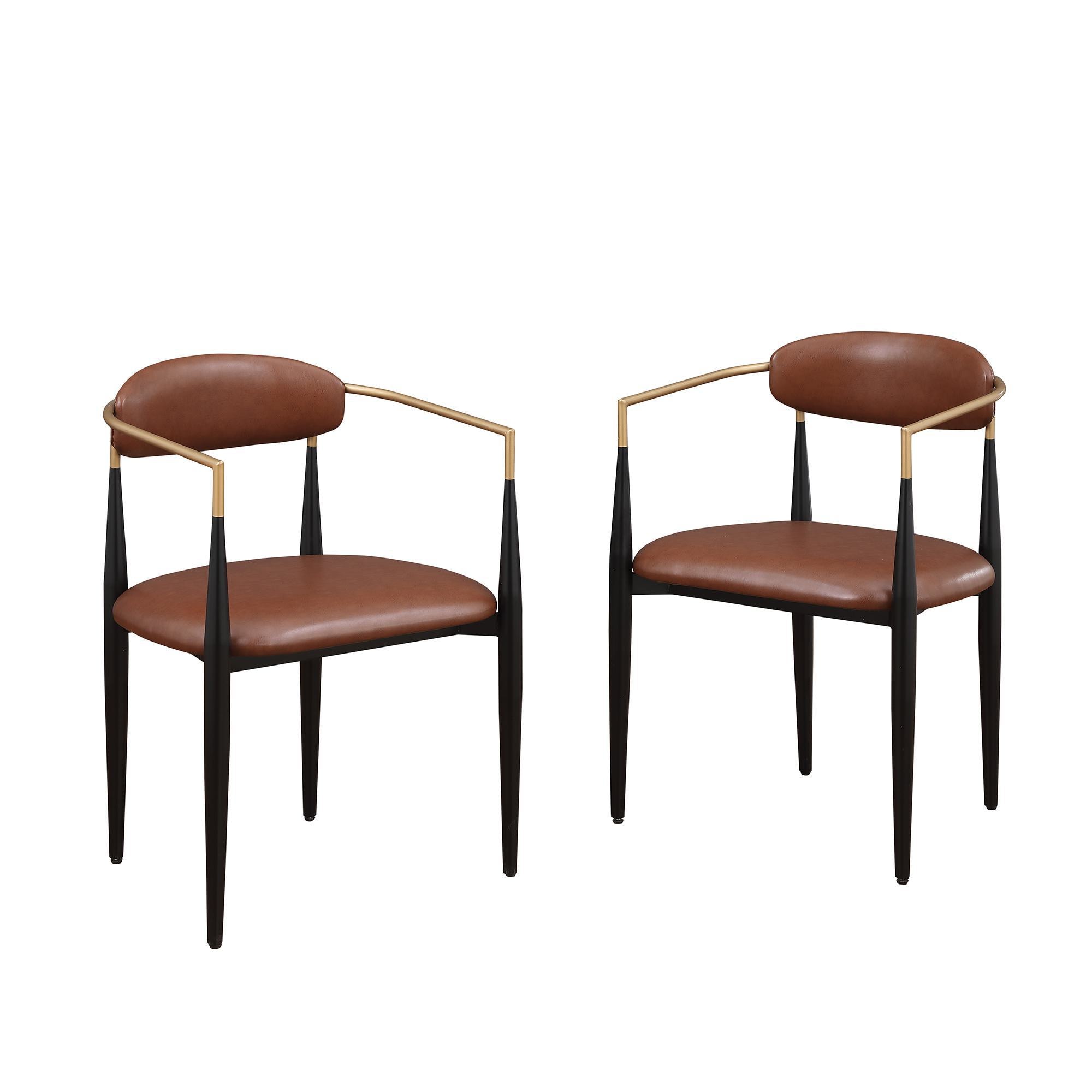 FARATI D2006DC-BROWN Dining-Chairs - View #2