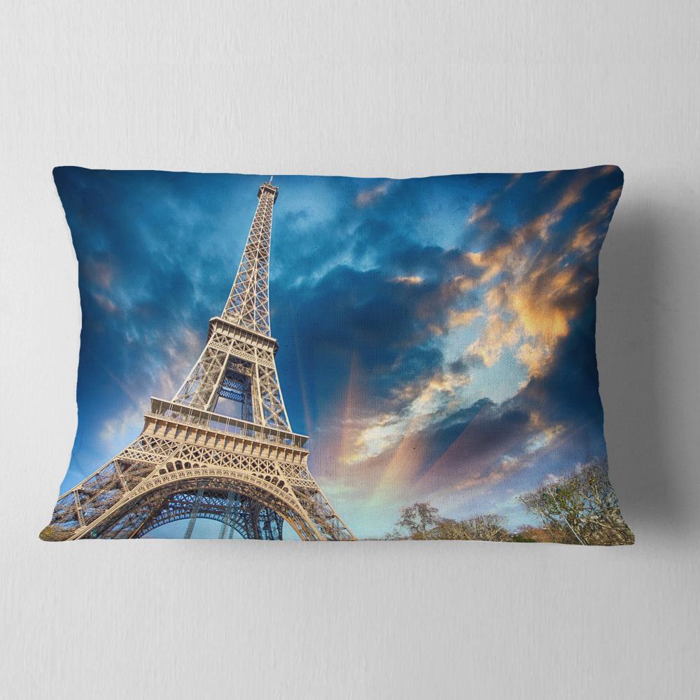 Designart CU10141-12-20 12-in x 20-in Blue Indoor Decorative Pillow