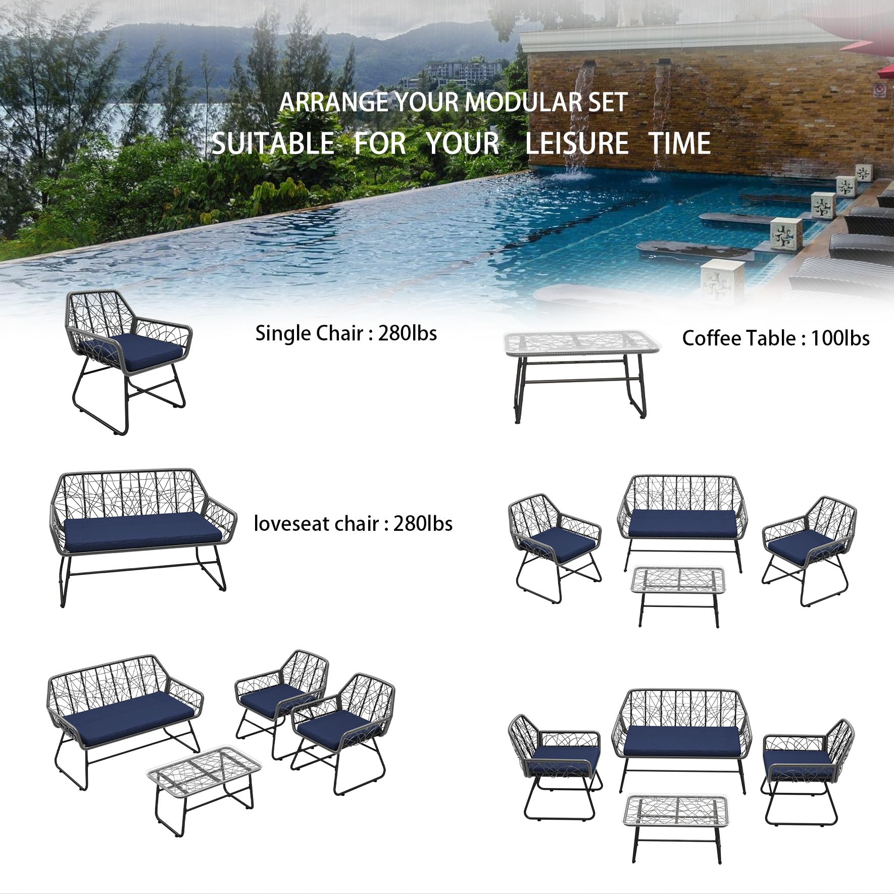 Runesay AJ35 Patio-Conversation-Sets - View #4