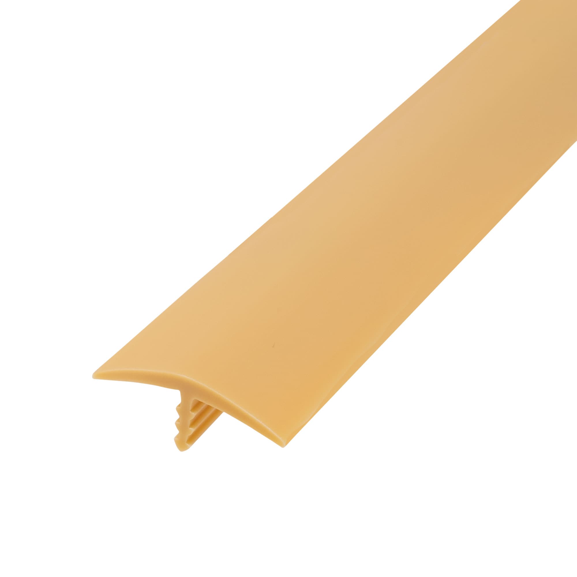 Outwater 3P1.27.00467 T-molding 1-1/8-in Light Buttercotch Flexible Polyethylene Center Barb Tee Moulding 250-ft Coil