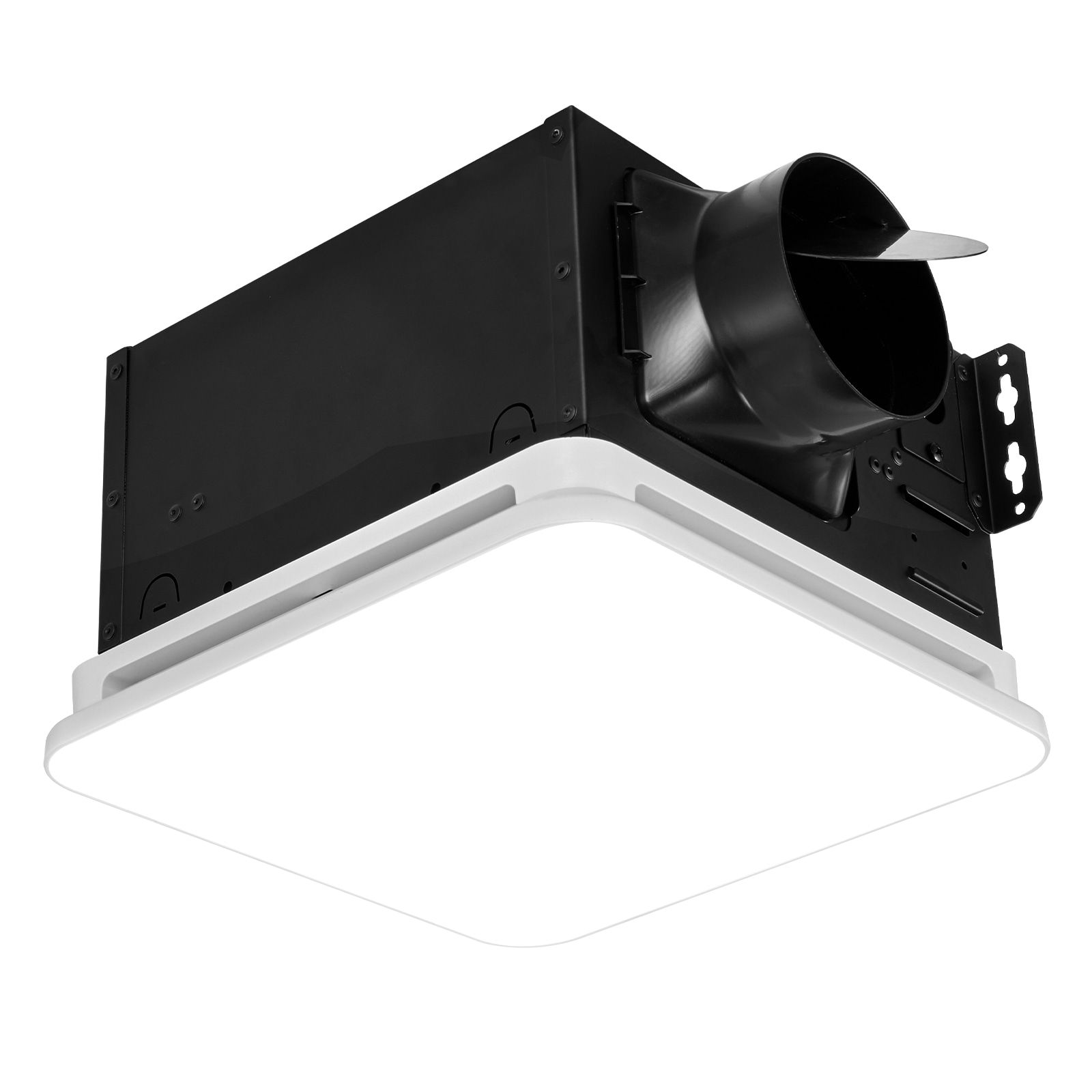 VEVOR Bathroom Exhaust Fan with LED Light 110 CFM 4000K Bathroom Vent 1.5 Sones Low-Noise Premium Motor Ceiling Fan for Laundry Room Storage Room Home Ventilation White #SCDDYSPQSW1116229V6