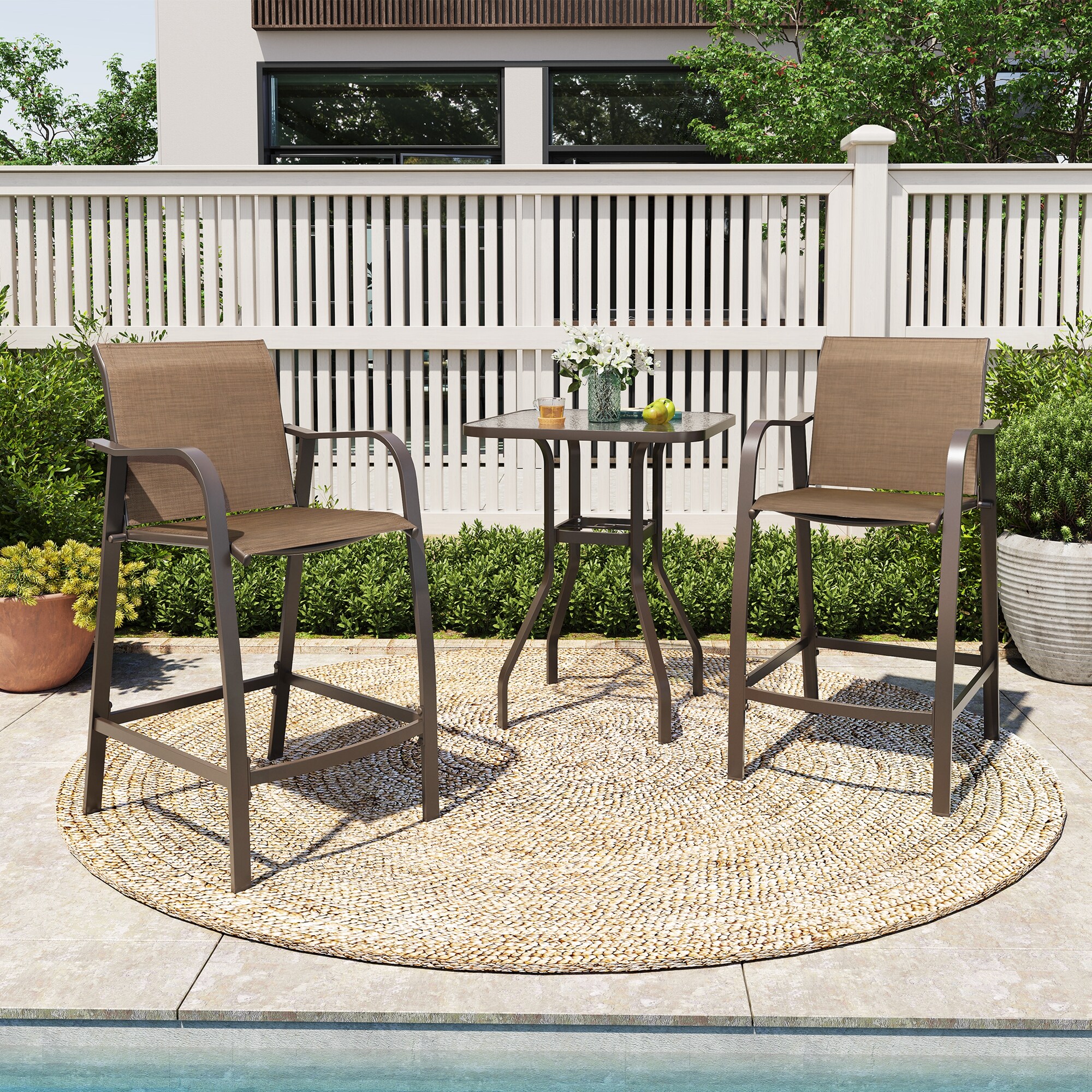 Crestlive Products CL-ST001BRN-2SET Patio-Chairs - View #2