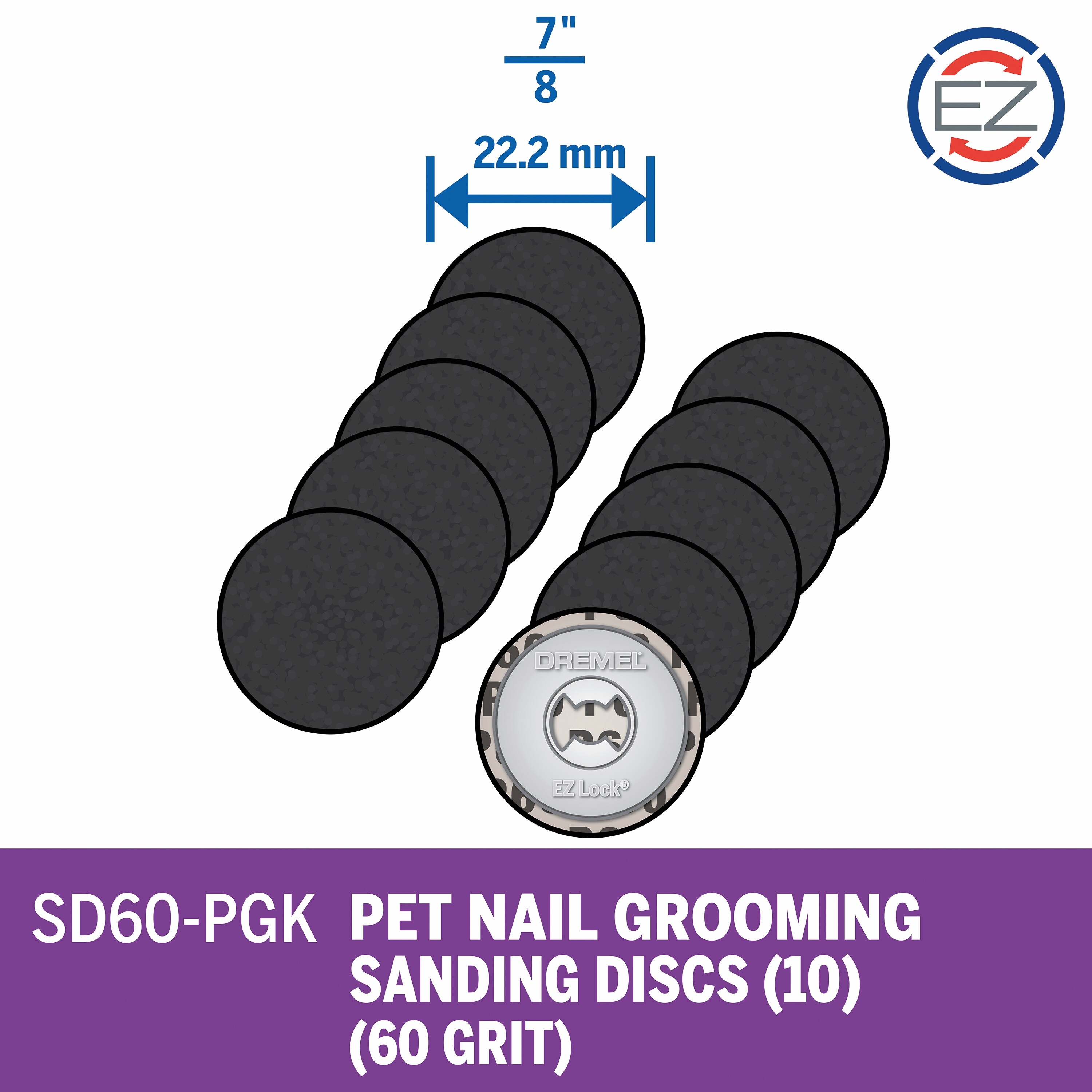 Dremel EZ Lock 5-Piece Emery 1-1/4-in Sanding Disc Accessory Kit