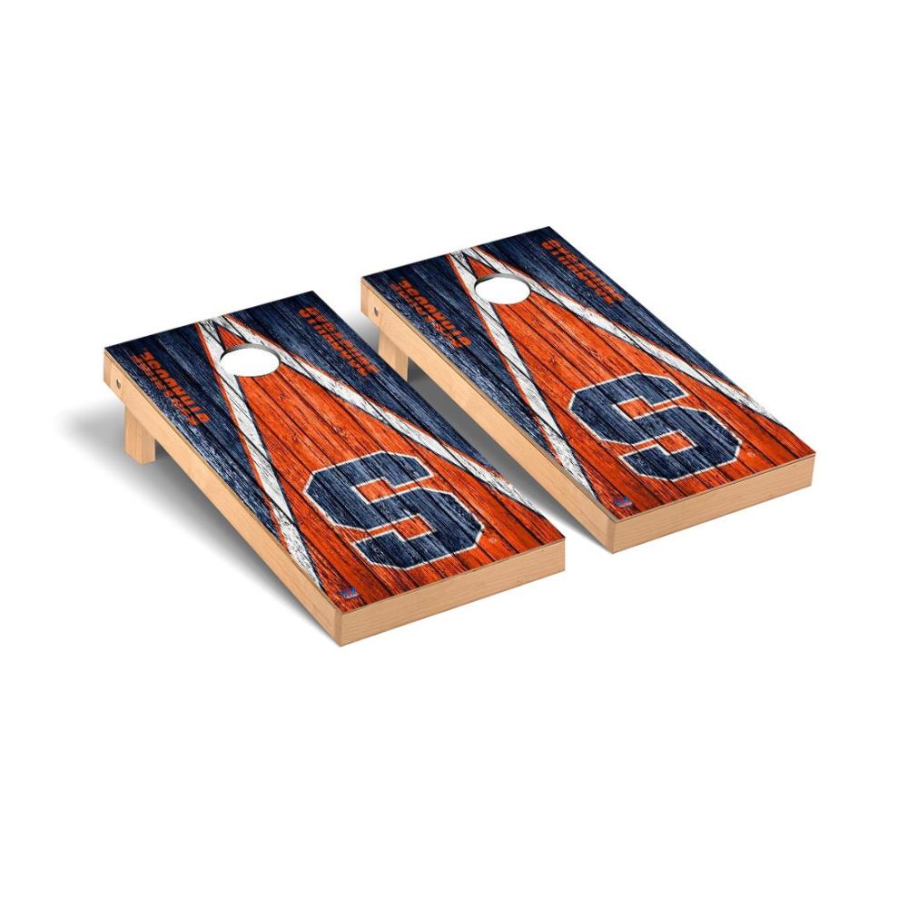 Syracuse Orange 2' x 3' Solid Wood Cornhole Board Set