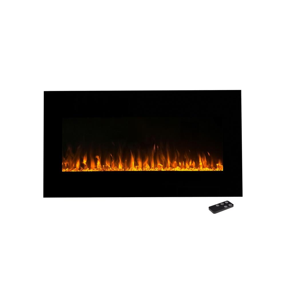 Hastings Home 42-in W Black LED Electric Fireplace 910742VLZ Sansujyuku sansujyuku.com