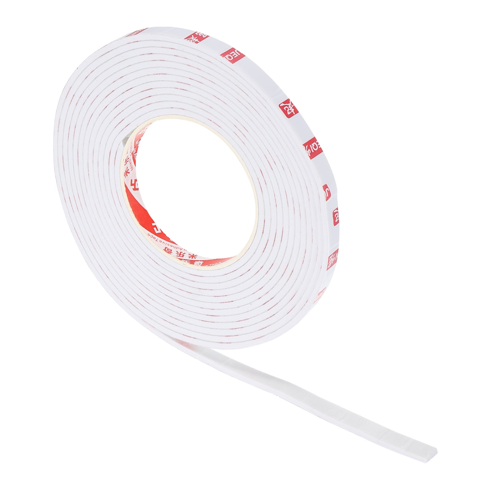 PATIKIL 3/8inchW x 1/8inchT x 16.4Ft Double Sided Foam Tape EVA Multipurpose Self Adhesive Weather Sponge Stripping for Home Decorations Card Scrapbooking DIY Craft Project White