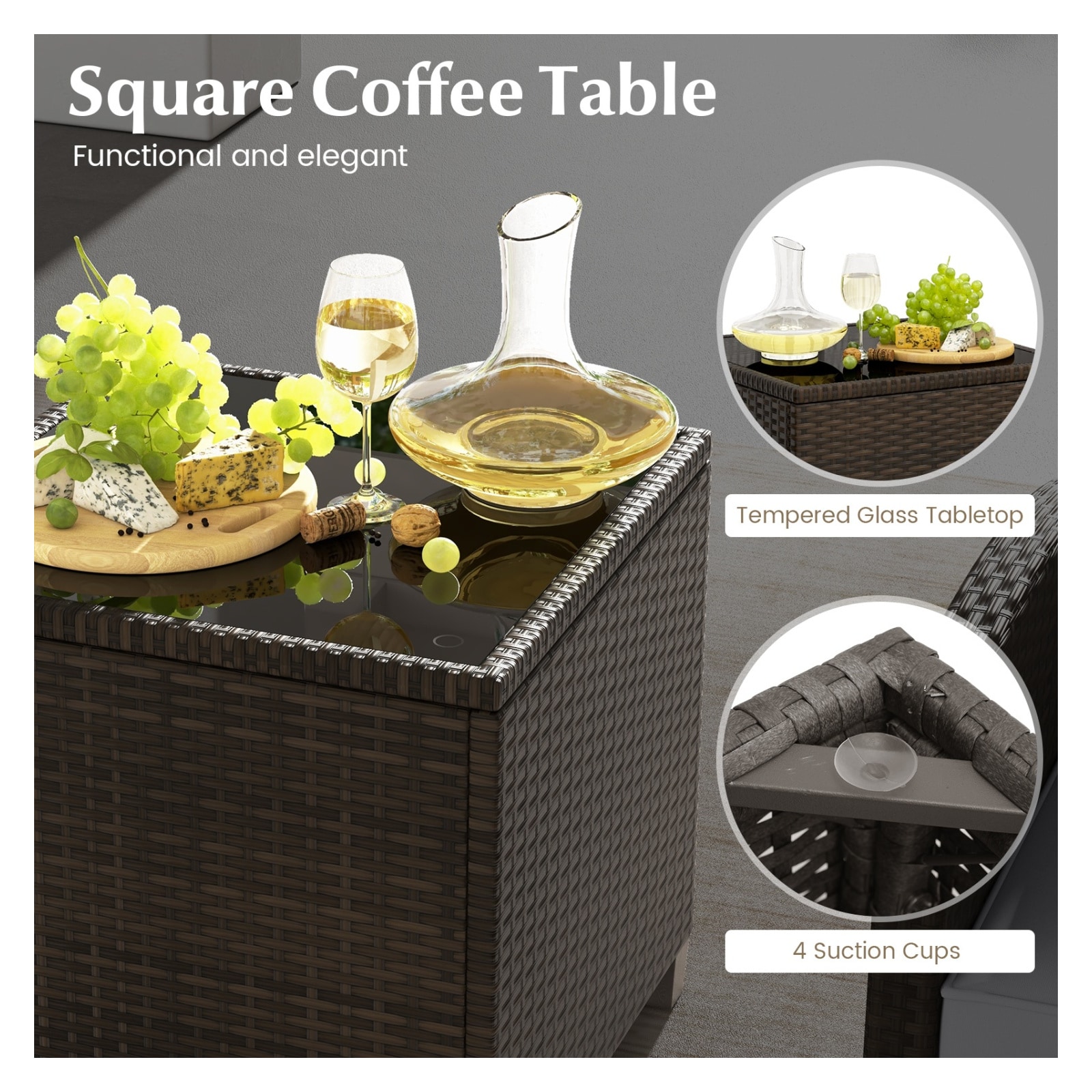 Volenca VOL-CYWD14 Patio-Conversation-Sets - View #5