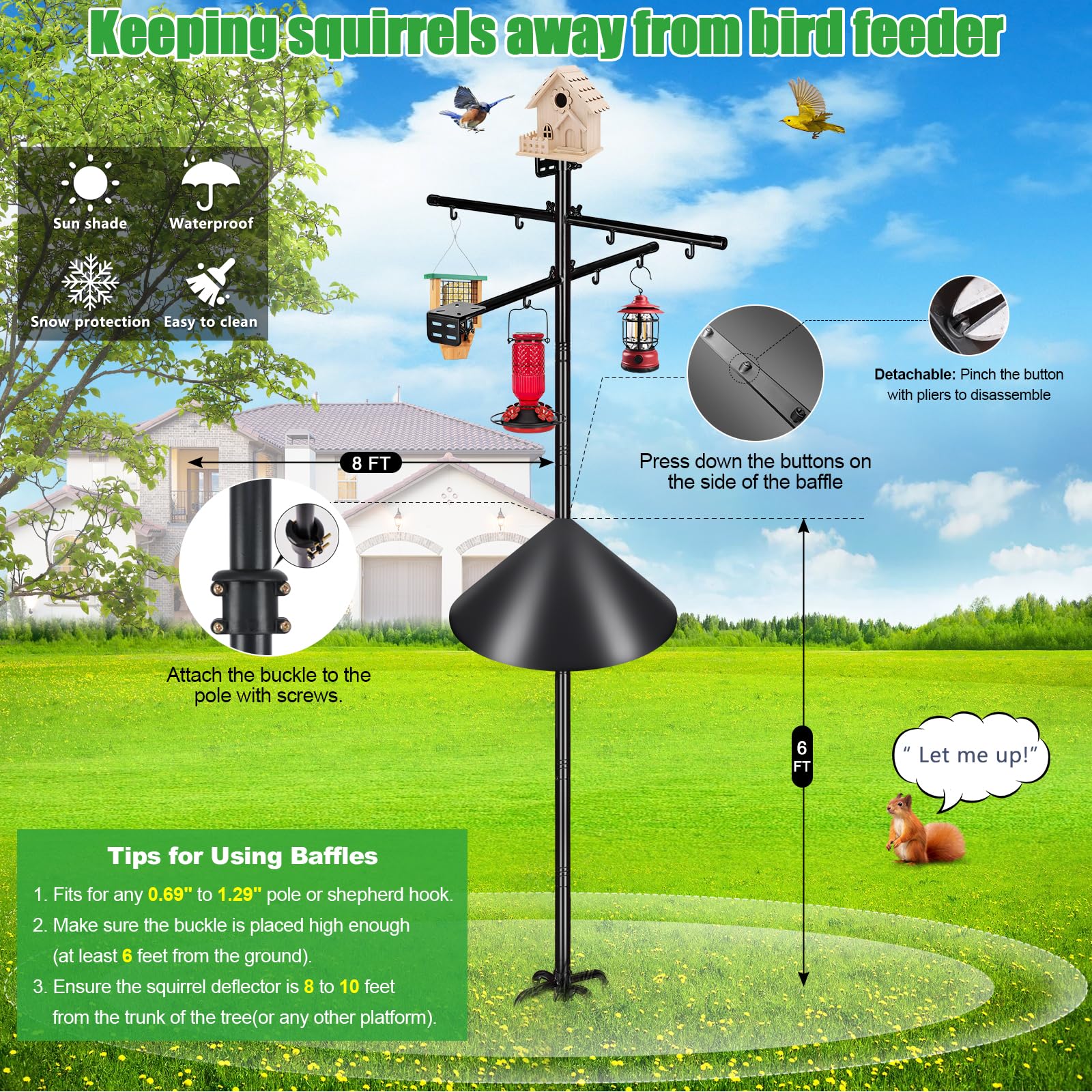 Afoxsos LAF1203A19 Bird-Feeder-Accessories - View #6