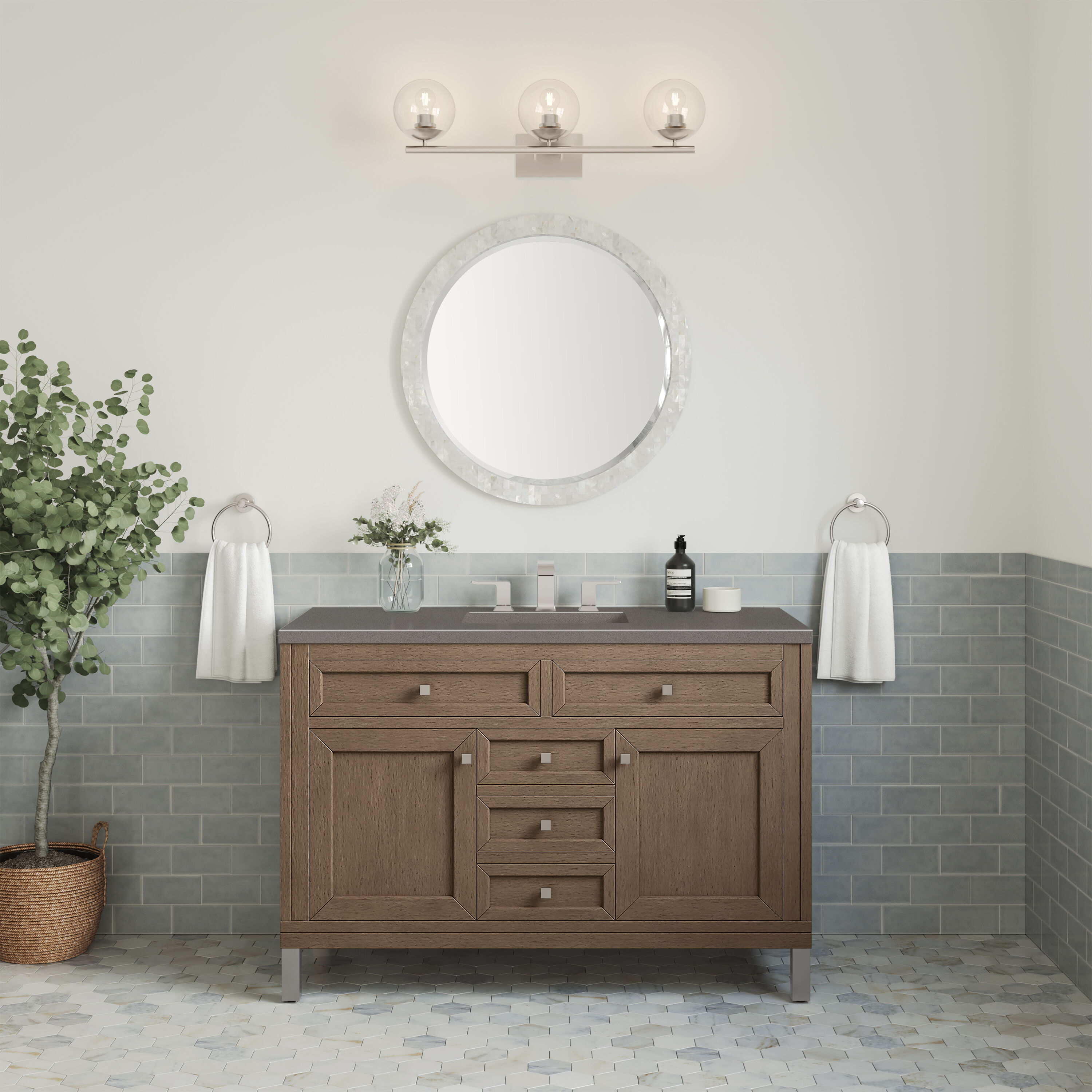 James Martin Vanities 305-V48-WWW-3GEX Bath-Vanity-Combo - View #5